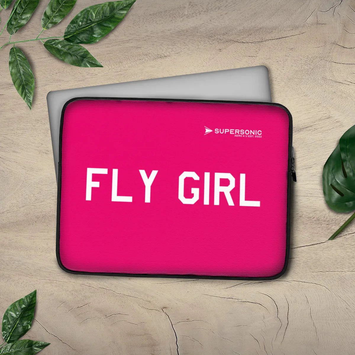 Aviation Fly Girl Cockpit Style | Aviation Tech Bag für moderne Airline Crews für Piloten, Crews, Kinder & Planespotter made by SUPERSONIC aero 4U