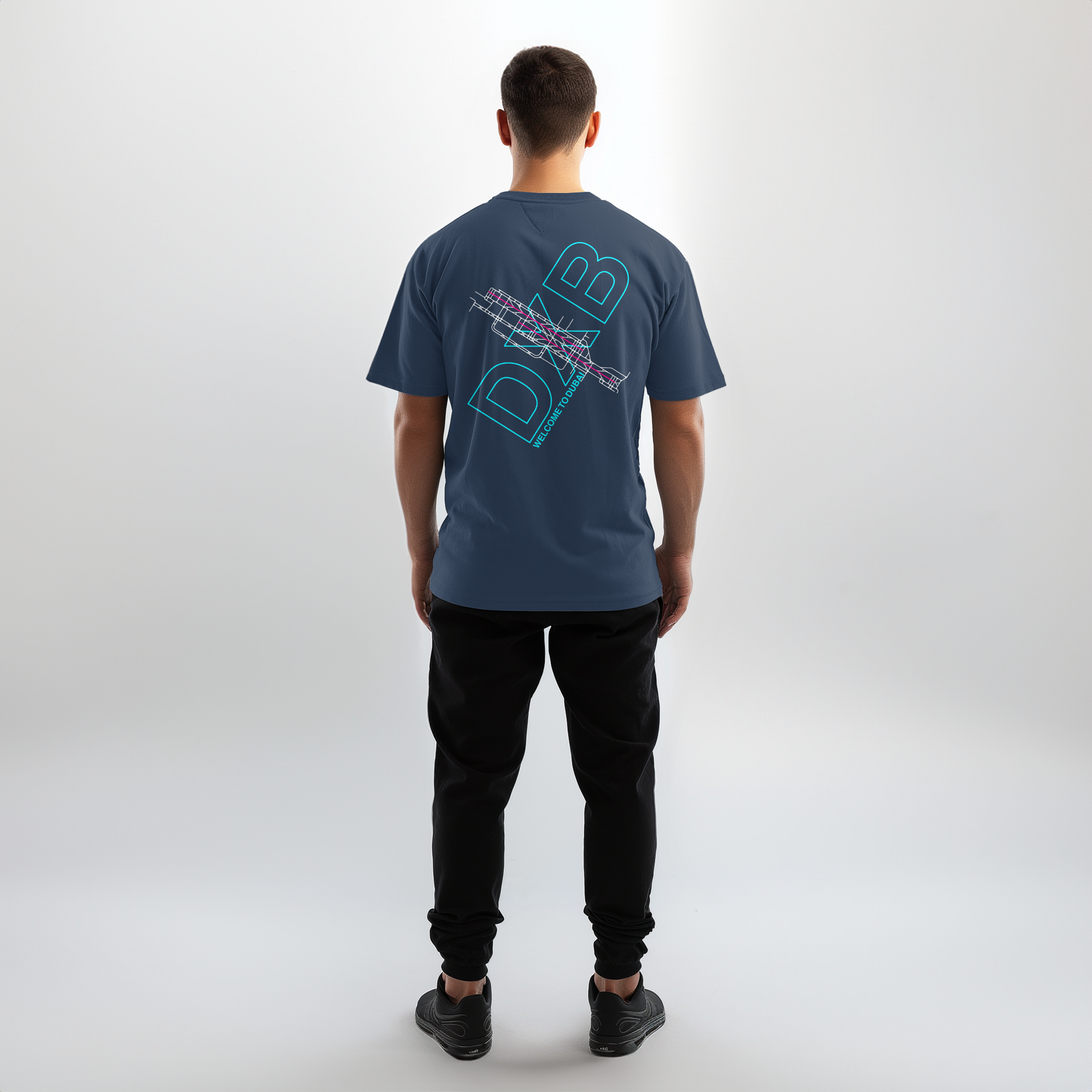 Aviation Airport T-Shirt "Dubai DXB Airportcode" für Piloten, Crews, Kinder & Planespotter made by SUPERSONIC aero 4U