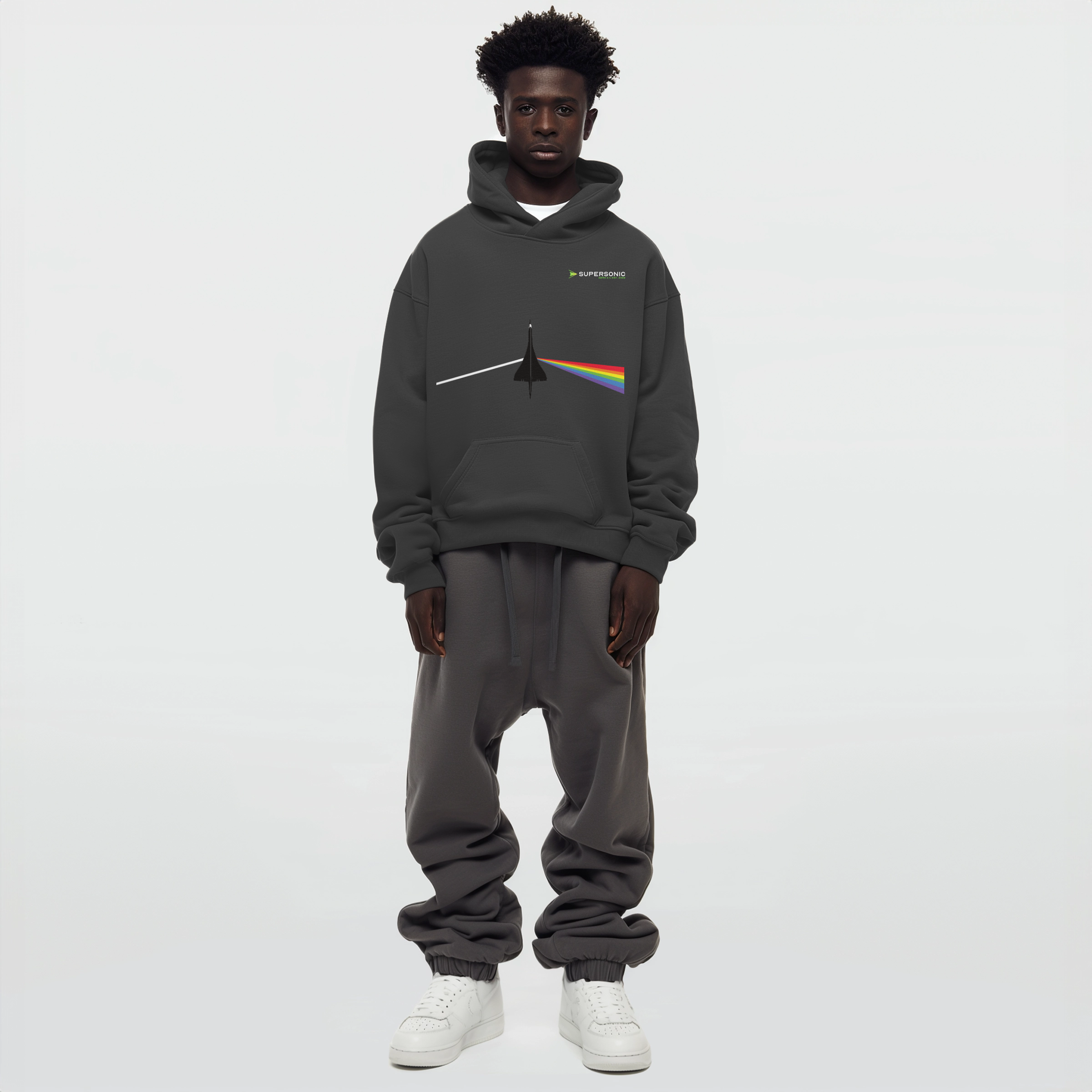 Aviation Dark Side of Supersonic - Concorde Flugzeug Hoodie für Piloten, Crews, Kinder & Planespotter made by SUPERSONIC aero 4U