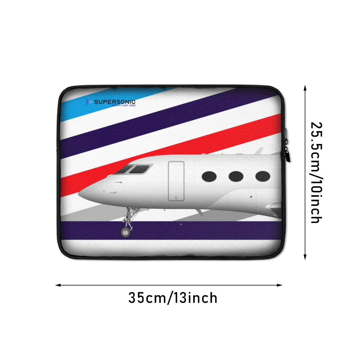 Aviation Premium EFB & Laptop Tasche | Equipment für Gulfstream Fans für Piloten, Crews, Kinder & Planespotter made by SUPERSONIC aero 4U