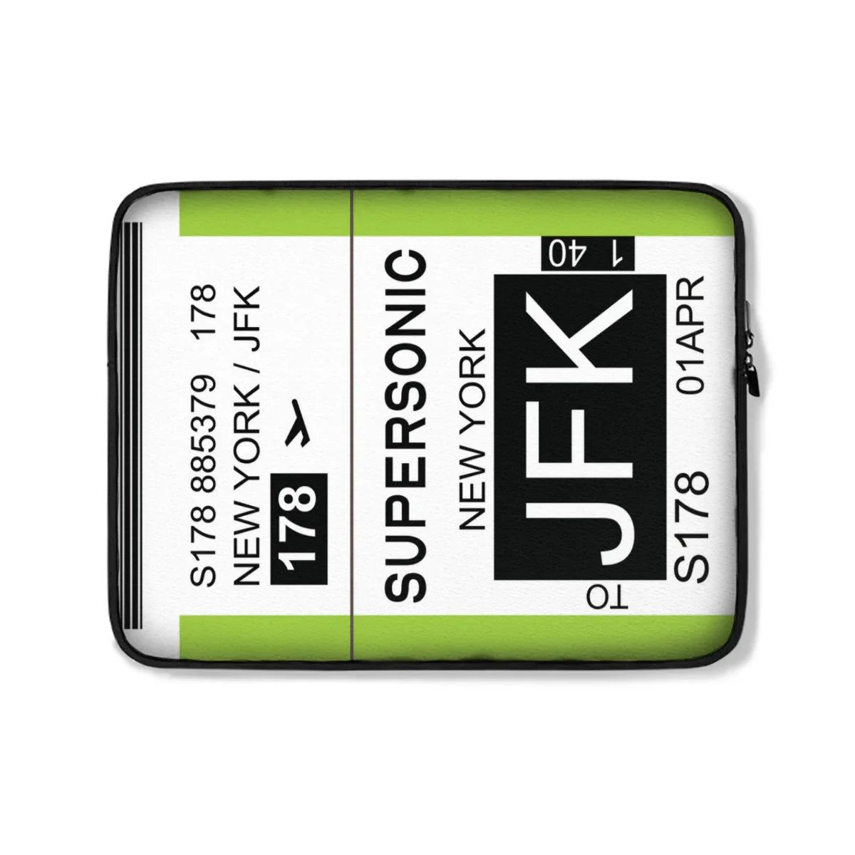 Aviation Premium Luggage Tag Laptop Tasche | für Aviation Enthausiasten & Crews White One Size für Piloten, Crews, Kinder & Planespotter made by SUPERSONIC aero 4U