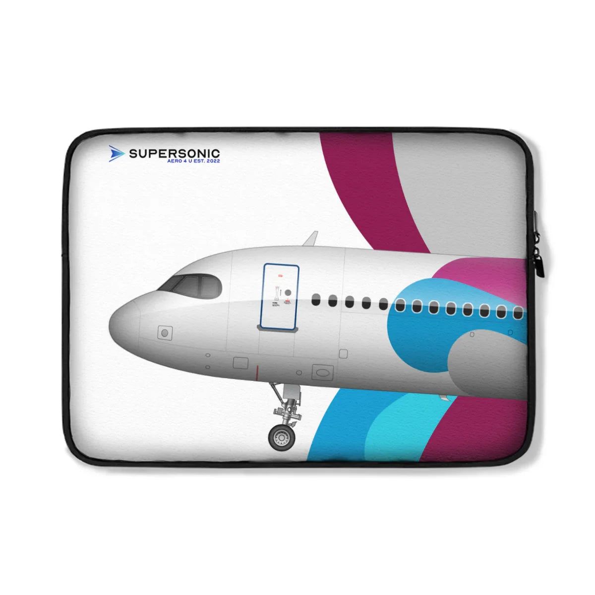 Aviation Airbus A320neo Laptop & EFB Tasche | für Piloten & Crews White One Size für Piloten, Crews, Kinder & Planespotter made by SUPERSONIC aero 4U