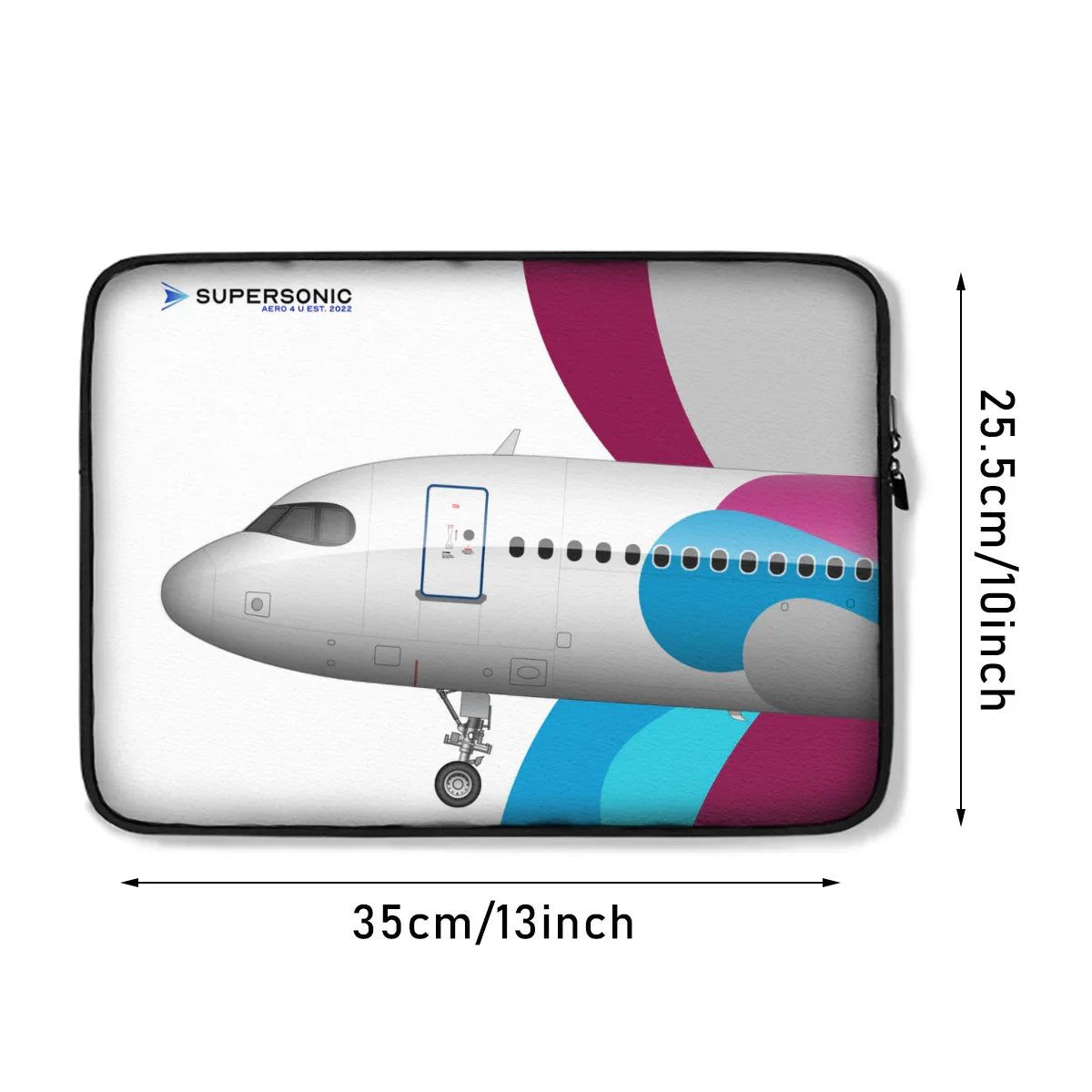 Aviation Airbus A320neo Laptop & EFB Tasche | für Piloten & Crews für Piloten, Crews, Kinder & Planespotter made by SUPERSONIC aero 4U