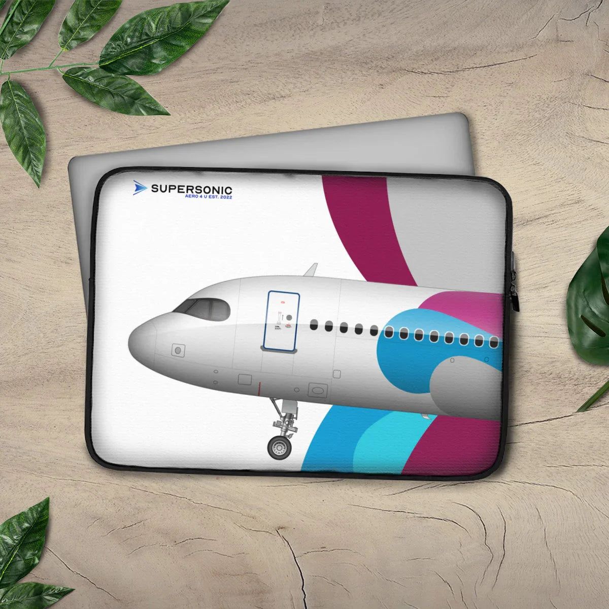 Aviation Airbus A320neo Laptop & EFB Tasche | für Piloten & Crews für Piloten, Crews, Kinder & Planespotter made by SUPERSONIC aero 4U