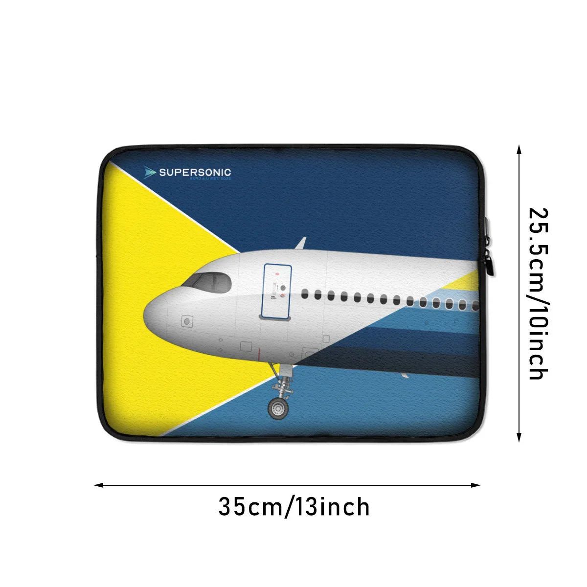 Aviation Aviation Laptop & EFB Tasche | Airbus A320neo Design für Piloten, Crews, Kinder & Planespotter made by SUPERSONIC aero 4U