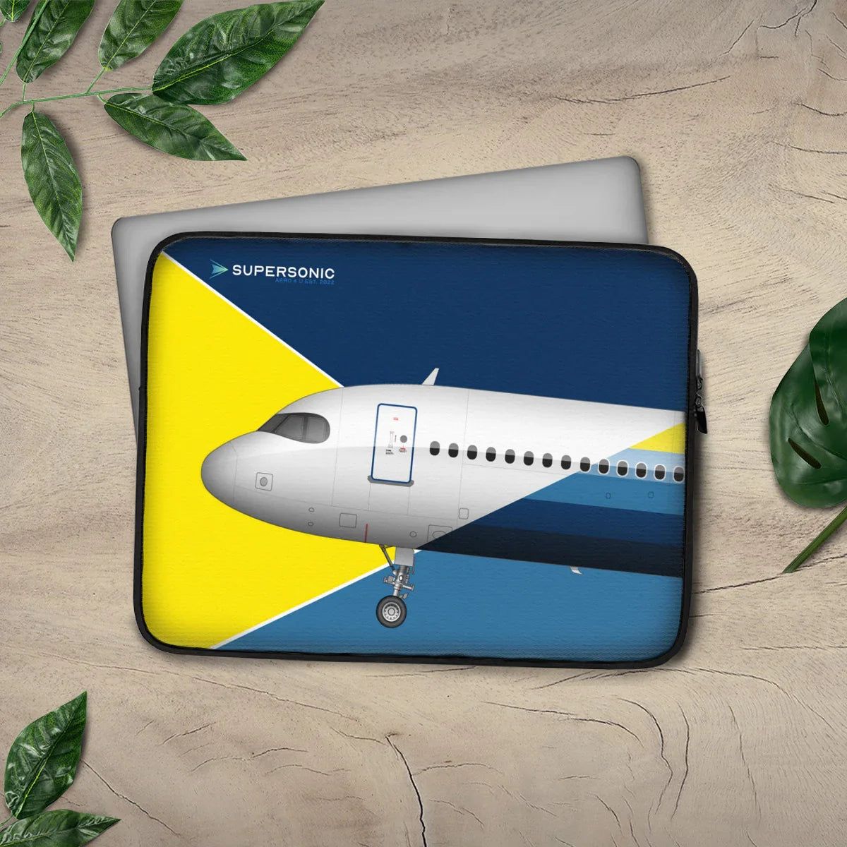 Aviation Aviation Laptop & EFB Tasche | Airbus A320neo Design für Piloten, Crews, Kinder & Planespotter made by SUPERSONIC aero 4U