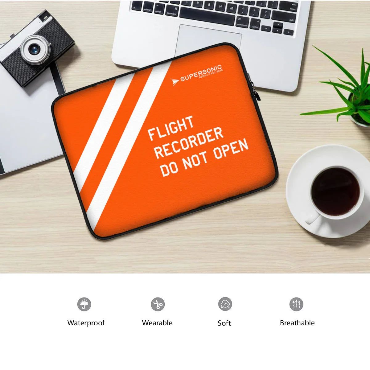 Aviation Black Box Design Bag | Professionelle Tasche für Crews & Piloten für Piloten, Crews, Kinder & Planespotter made by SUPERSONIC aero 4U