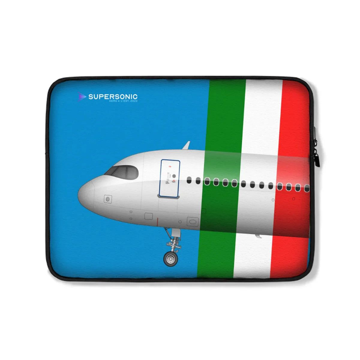 Aviation Aviation Laptop & EFB Tasche | Italienisches Airbus Design für Crews White One Size für Piloten, Crews, Kinder & Planespotter made by SUPERSONIC aero 4U