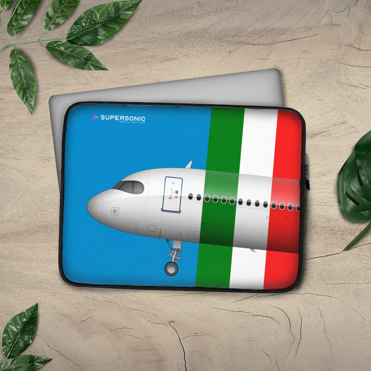 Aviation Aviation Laptop & EFB Tasche | Italienisches Airbus Design für Crews für Piloten, Crews, Kinder & Planespotter made by SUPERSONIC aero 4U