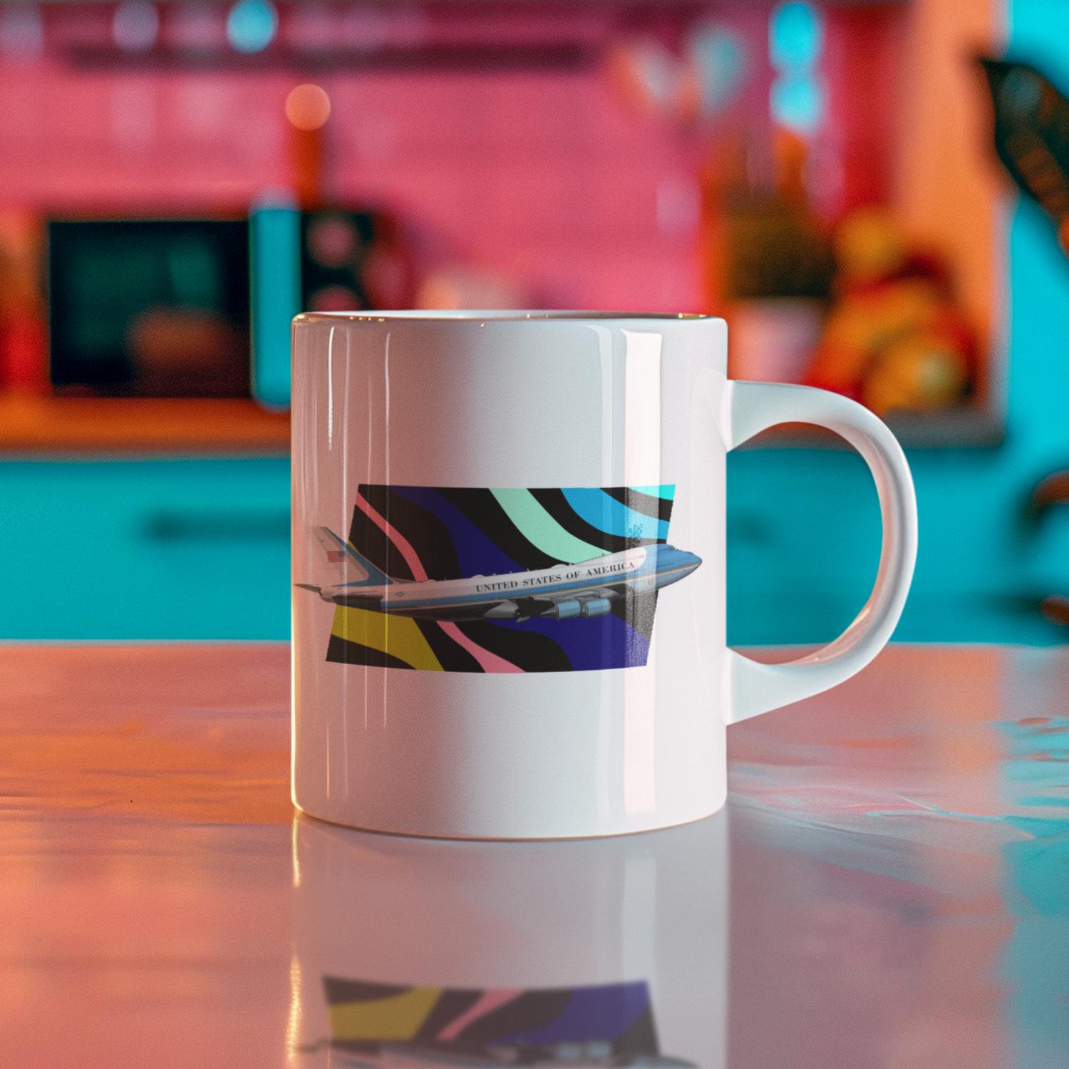 Aviation Kaffeebecher "Boeing VC-25A Air Force One" für Piloten, Crews, Kinder & Planespotter made by SUPERSONIC aero 4U