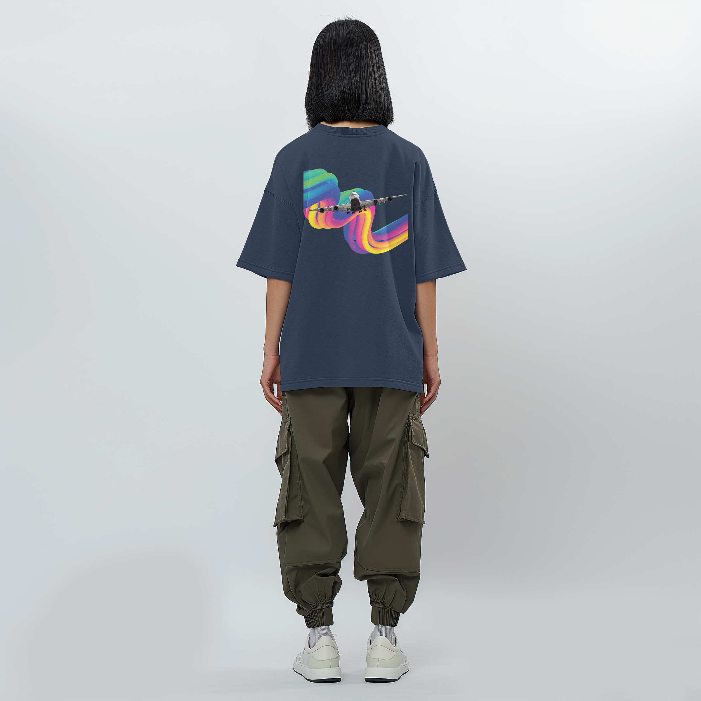 Aviation Kids Aviation T-Shirt Airbus A380 Flugzeug Rainbow 2.0 für Piloten, Crews, Kinder & Planespotter made by SUPERSONIC aero 4U