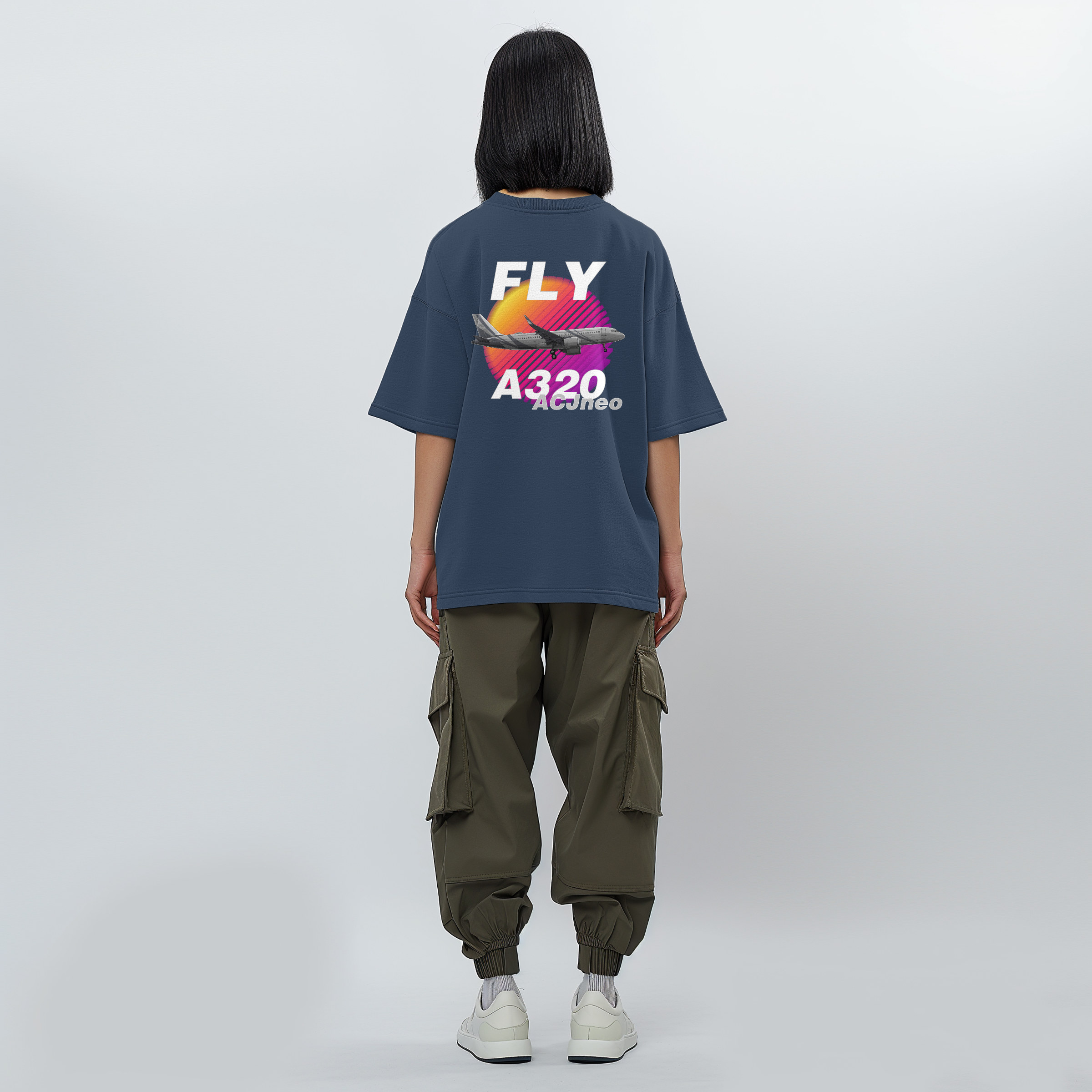 Aviation Kids Aviation T-Shirt "Fly Airbus A320 ACJneo" 2.0 für Piloten, Crews, Kinder & Planespotter made by SUPERSONIC aero 4U