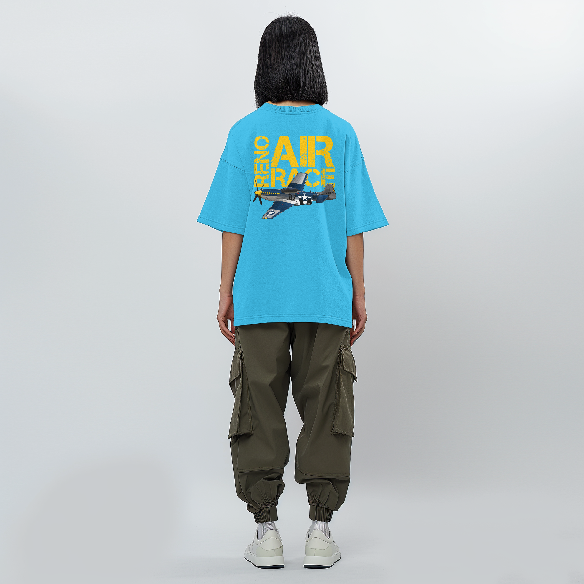 Aviation Kids Aviation T-Shirt "Reno Air Race Mustang P-51" 2.0 für Piloten, Crews, Kinder & Planespotter made by SUPERSONIC aero 4U