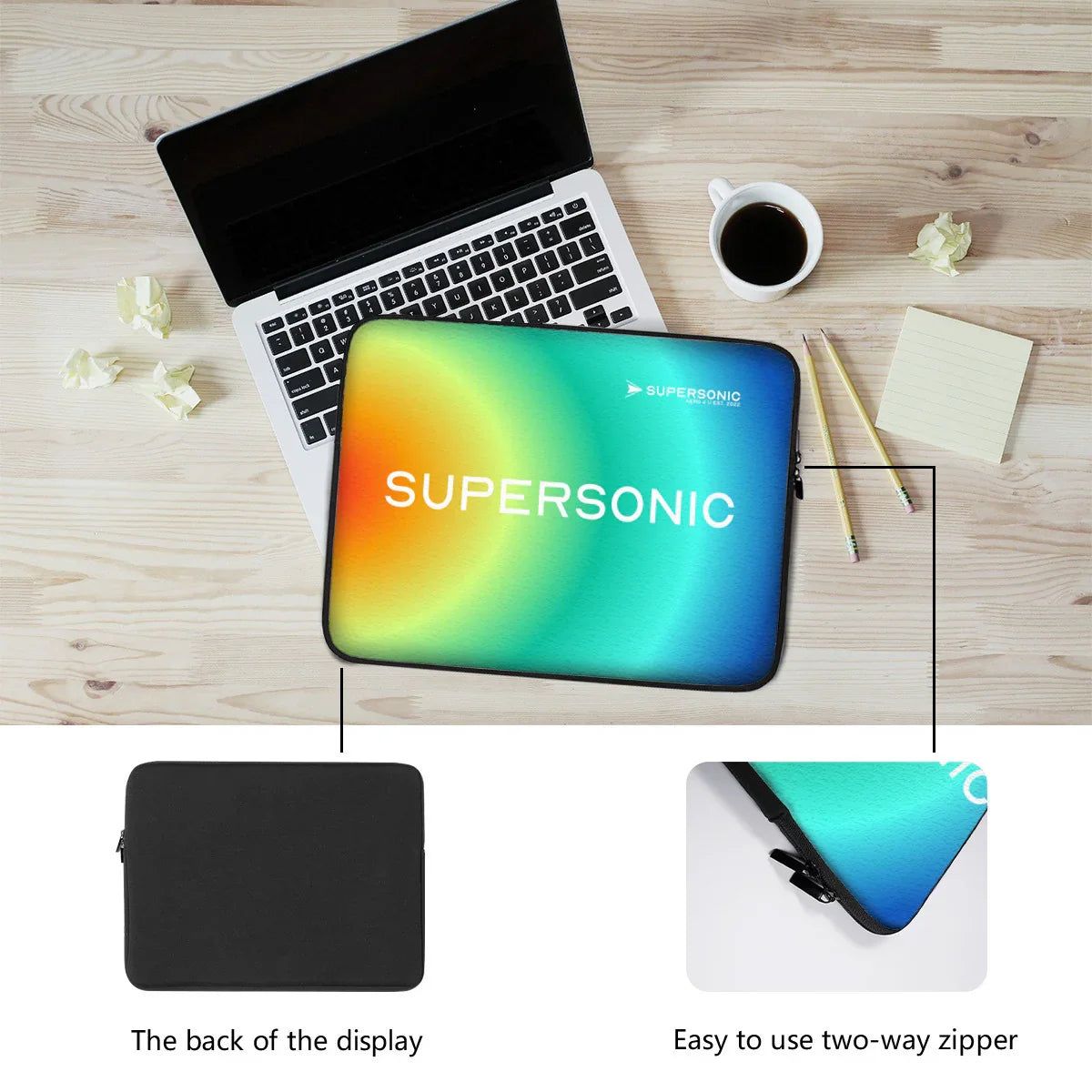 Aviation Professionelle Laptop & EFB Tasche made in Germany|Supersonic für Piloten, Crews, Kinder & Planespotter made by SUPERSONIC aero 4U