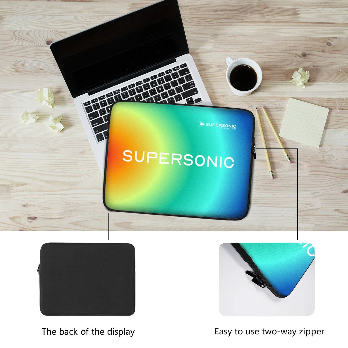 Aviation Professionelle Laptop & EFB Tasche made in Germany|Supersonic für Piloten, Crews, Kinder & Planespotter made by SUPERSONIC aero 4U