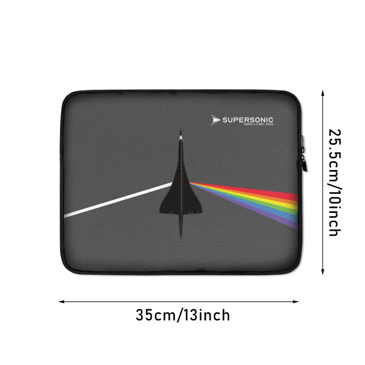 Aviation Laptop Tasche Neopren|Dark Side of Supersonic|Concorde für Piloten, Crews, Kinder & Planespotter made by SUPERSONIC aero 4U