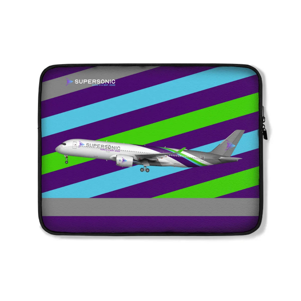 Aviation Airbus A350 EFB & Laptoptasche | Das Accessoire für den Cockpit Alltag White One Size für Piloten, Crews, Kinder & Planespotter made by SUPERSONIC aero 4U