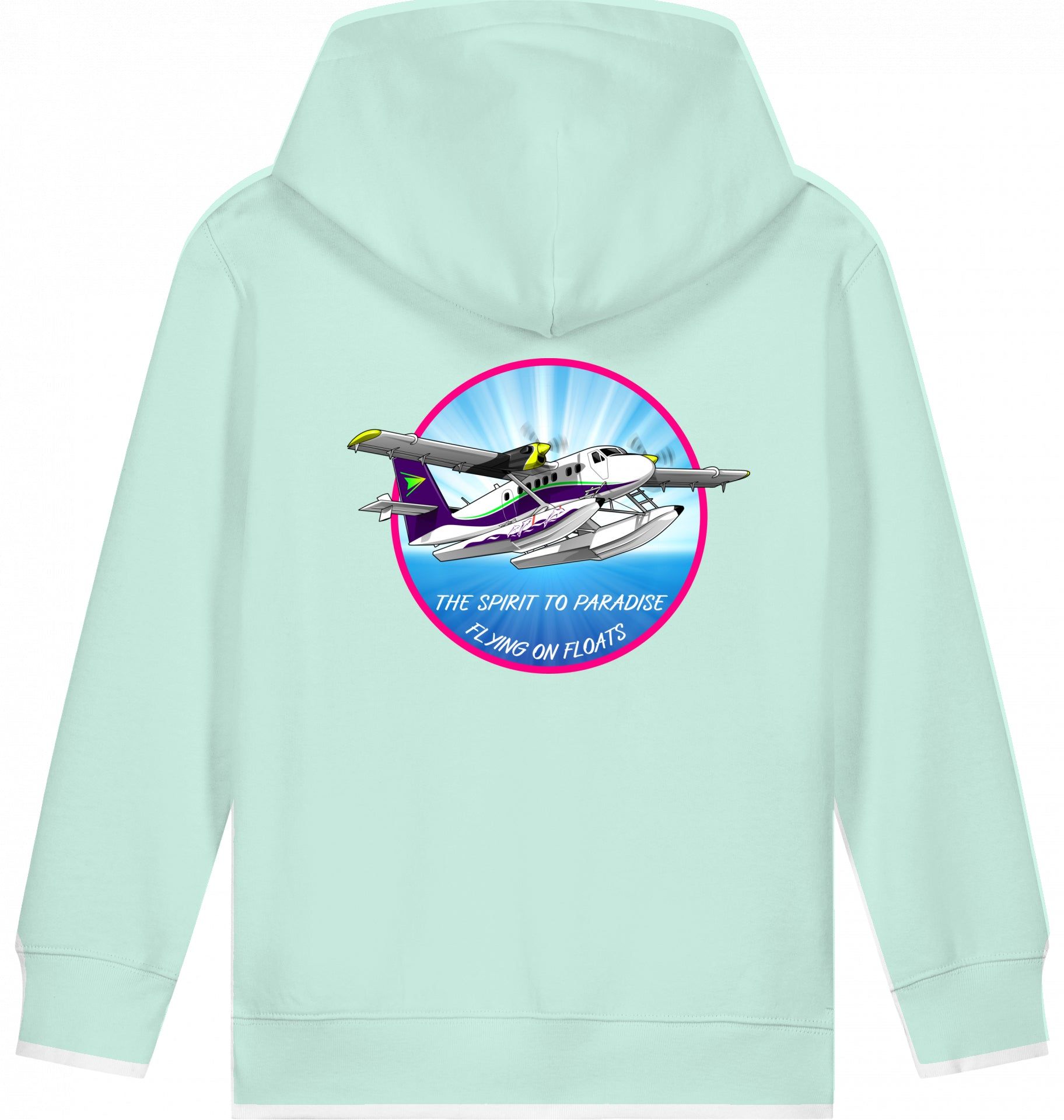 Aviation Kids Flugzeug Hoodie DHC-6 Twinotter in Paradise für Piloten, Crews, Kinder & Planespotter made by SUPERSONIC aero 4U