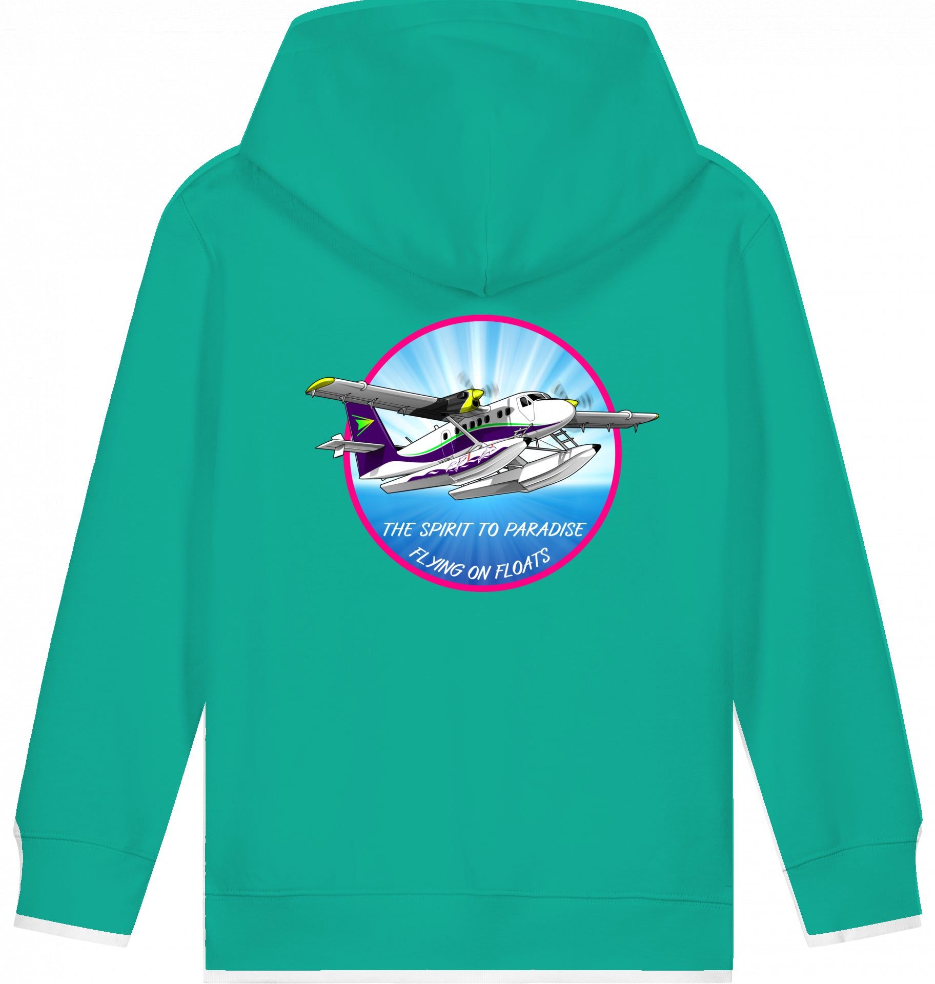 Aviation Kids Flugzeug Hoodie DHC-6 Twinotter in Paradise für Piloten, Crews, Kinder & Planespotter made by SUPERSONIC aero 4U