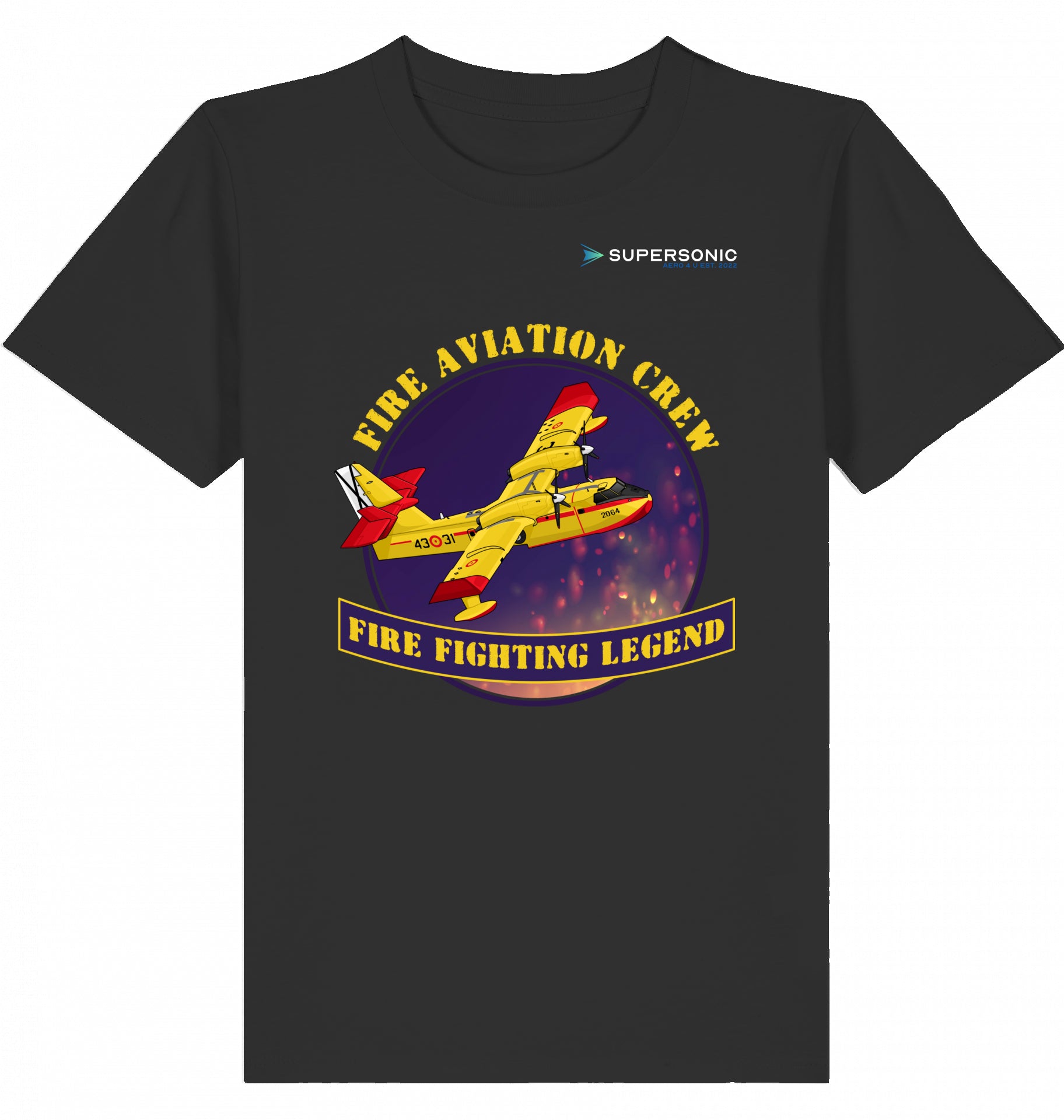 Bombardier CL-415 Tshirt, Canadair CL-415 Kinder Tshirt, Flugzeug Tshirt Kinder