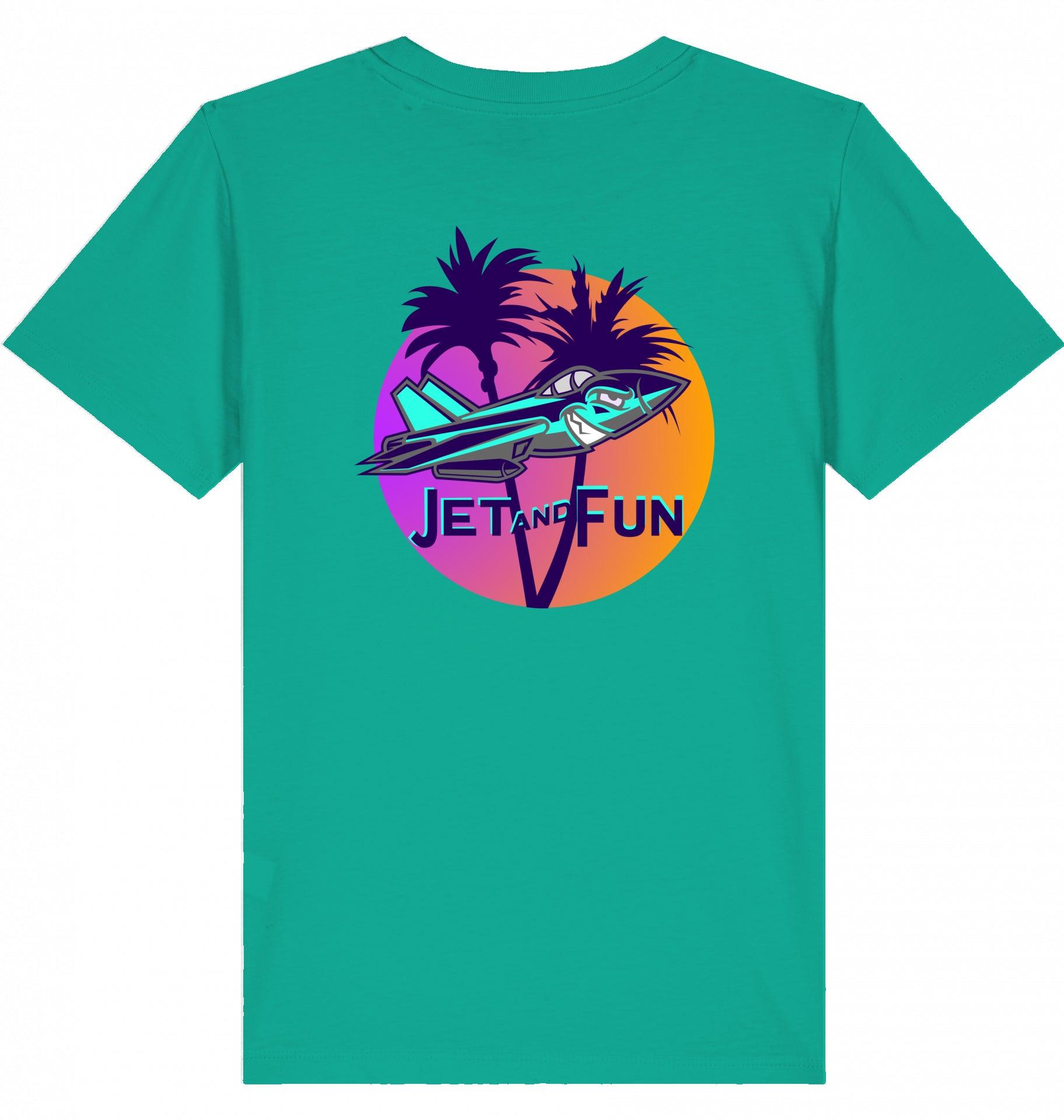 Aviation Kids Aviation T-Shirt "Jet and Fun" Flugzeug 2.0 Go Green für Piloten, Crews, Kinder & Planespotter made by SUPERSONIC aero 4U