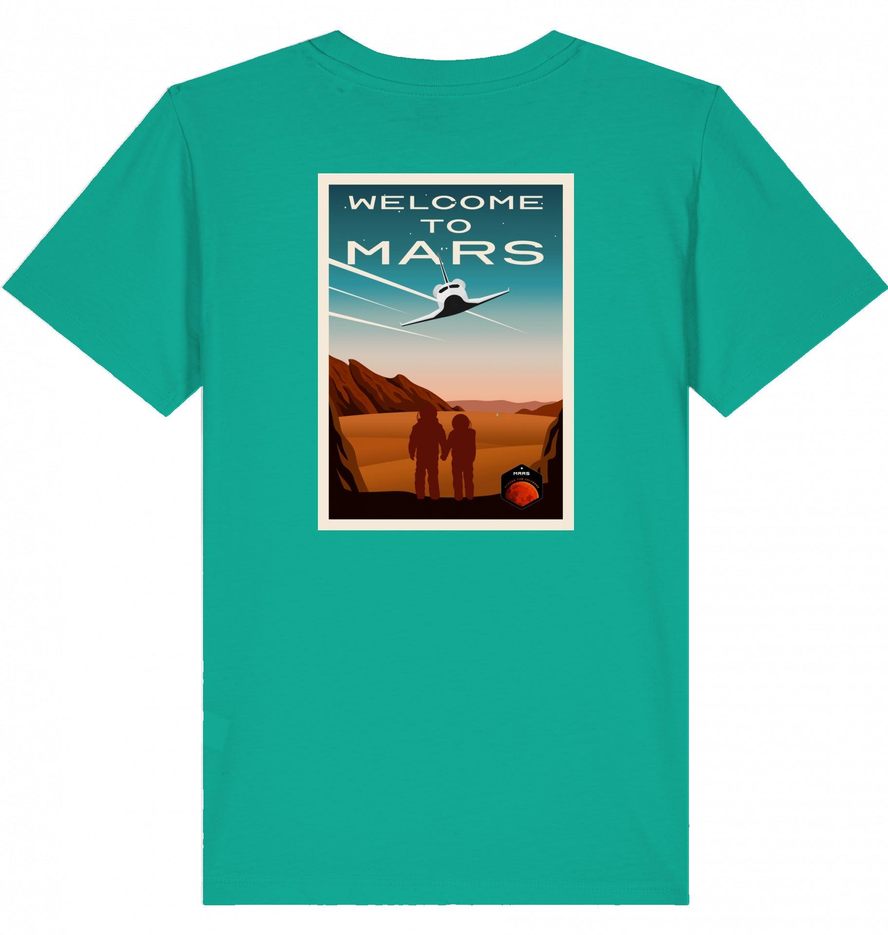 Aviation Kids Aviation T-Shirt "Welcome to Mars" 2.0 Go Green für Piloten, Crews, Kinder & Planespotter made by SUPERSONIC aero 4U