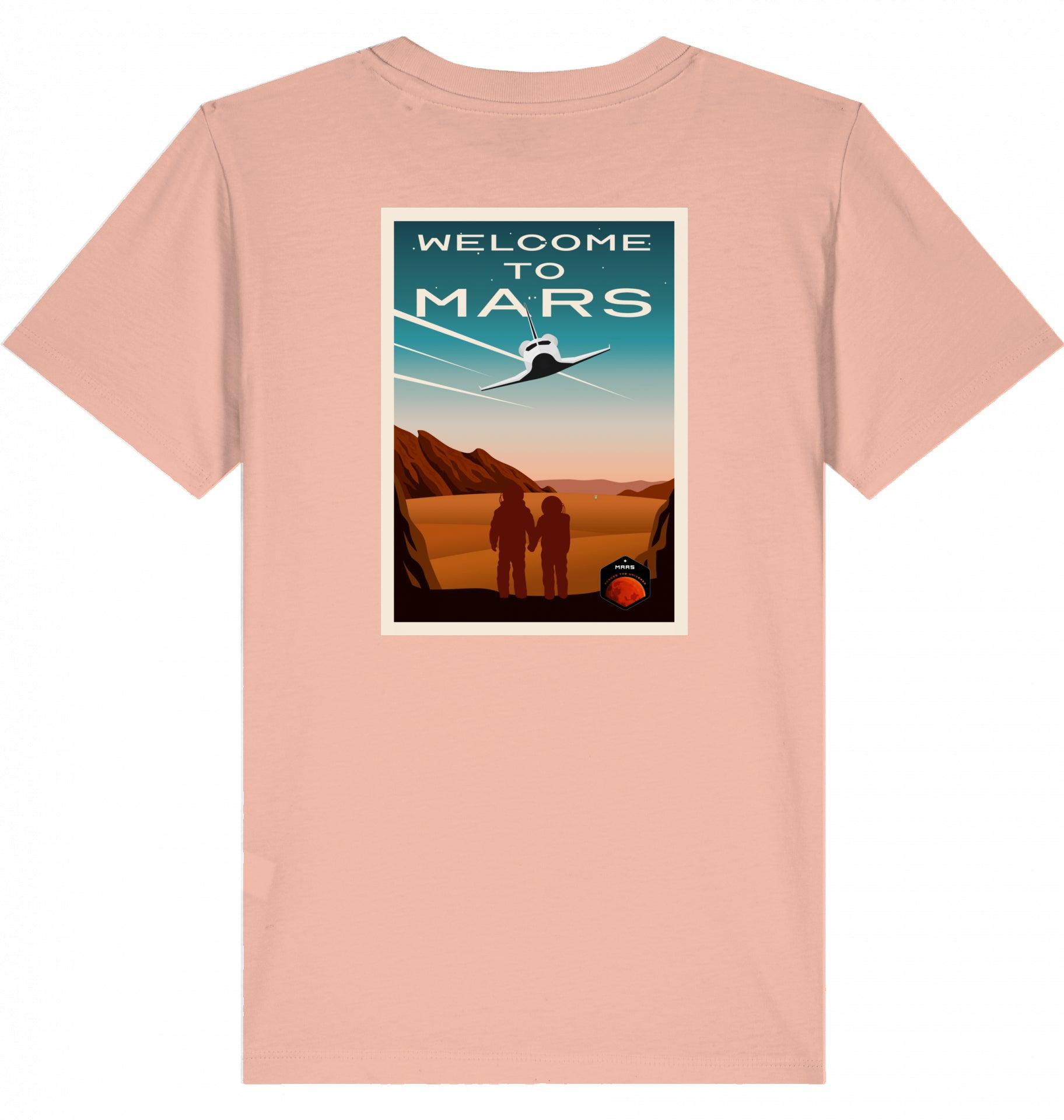 Aviation Kids Aviation T-Shirt "Welcome to Mars" 2.0 Fraiche Peche für Piloten, Crews, Kinder & Planespotter made by SUPERSONIC aero 4U