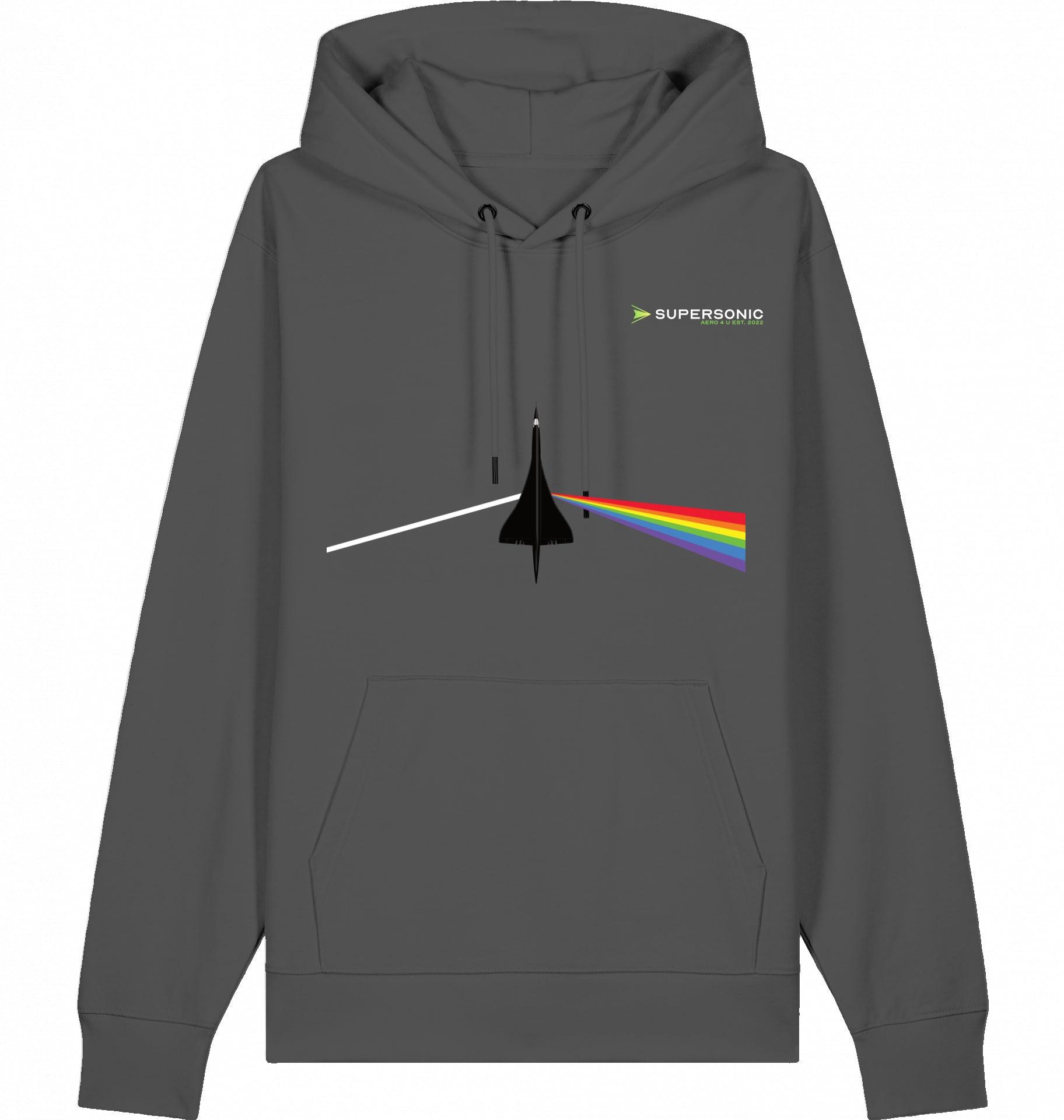 Aviation Dark Side of Supersonic - Concorde Flugzeug Hoodie Anthracite für Piloten, Crews, Kinder & Planespotter made by SUPERSONIC aero 4U