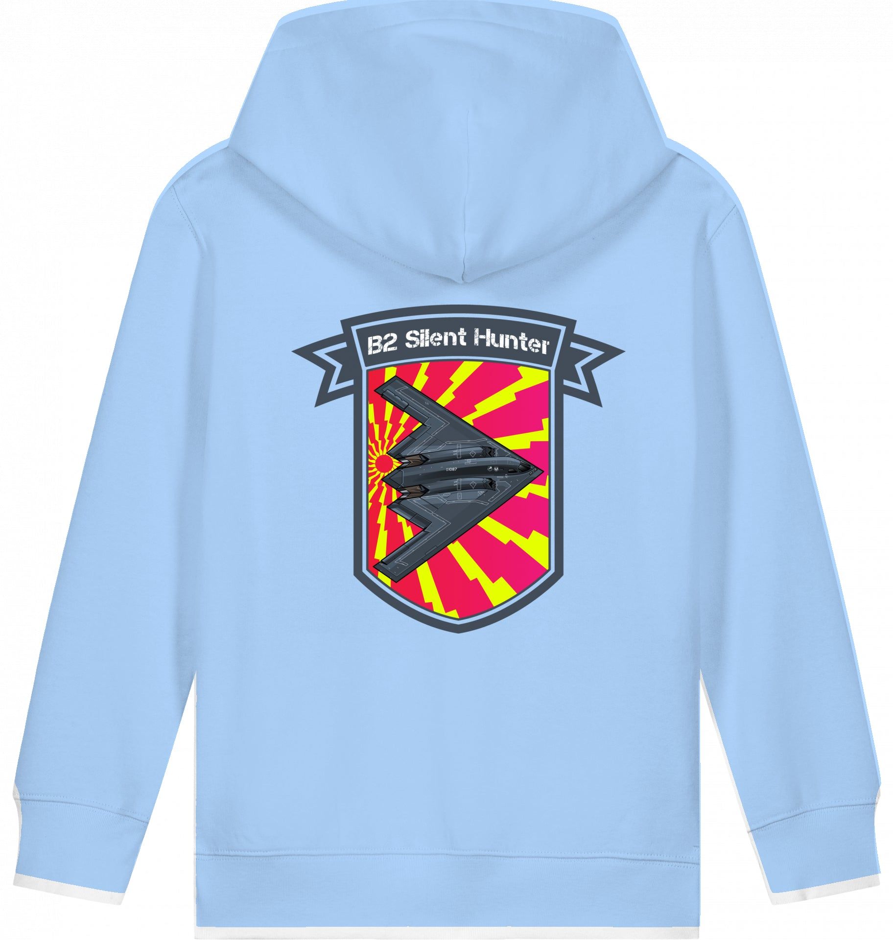 Aviation Kids Flugzeug Hoodie Northrop B2 Spirit Silent Hunter für Piloten, Crews, Kinder & Planespotter made by SUPERSONIC aero 4U