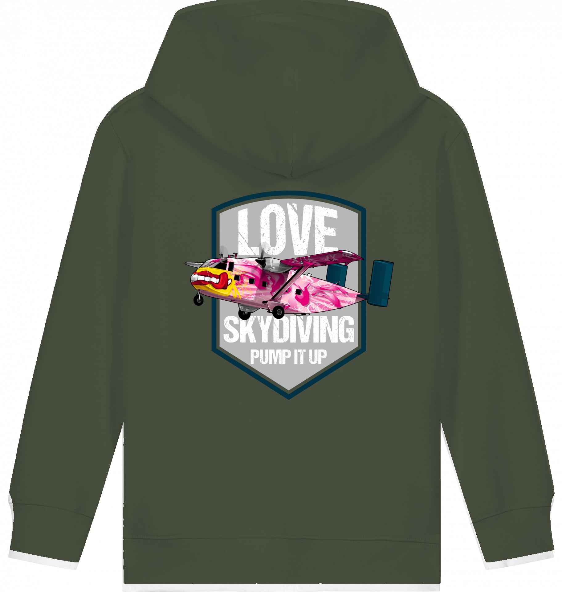 Kids Flugzeug Hoodie Short SC-7 Skyvan Sky Diving