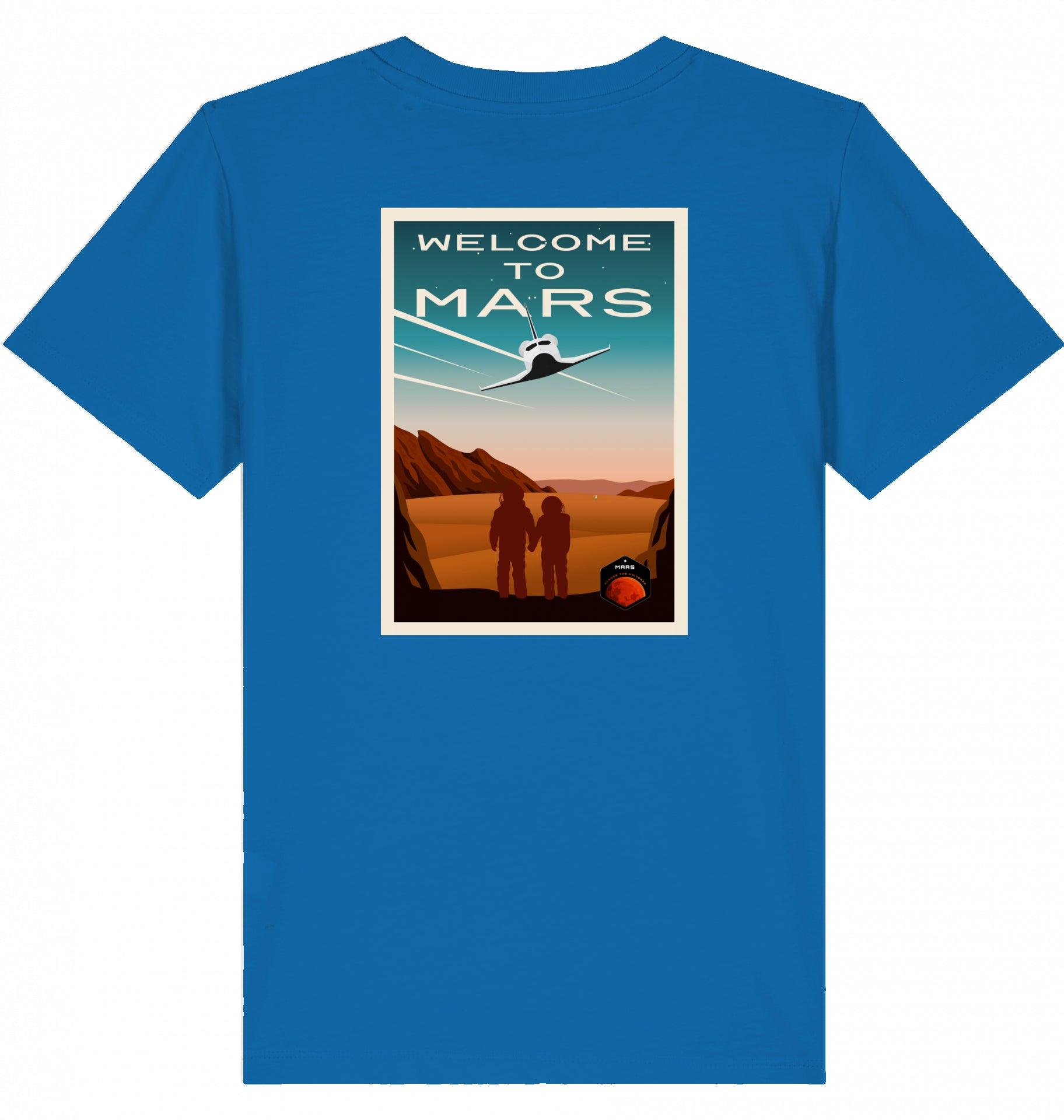 Aviation Kids Aviation T-Shirt "Welcome to Mars" 2.0 Royal Blue für Piloten, Crews, Kinder & Planespotter made by SUPERSONIC aero 4U