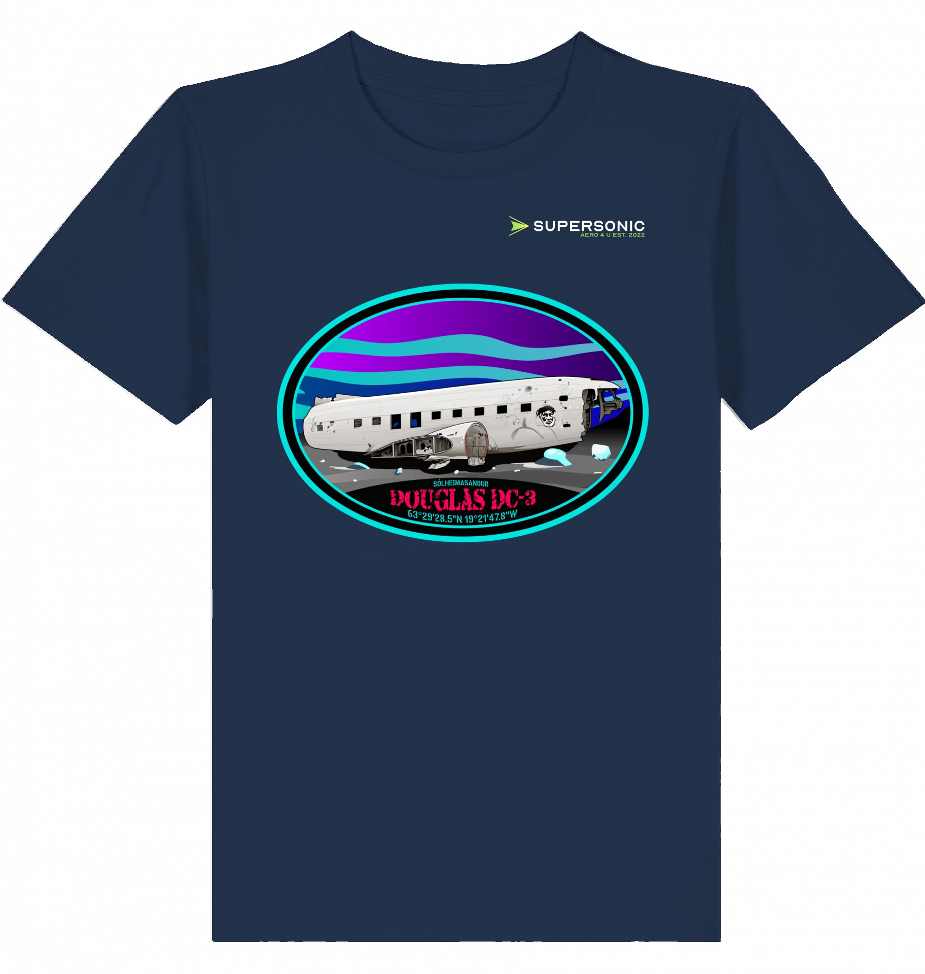 DC-3 Tshirt Kids, DC-3 Flugzeug Tshirt Kinder, Aircraft DC-3 Tshirt
