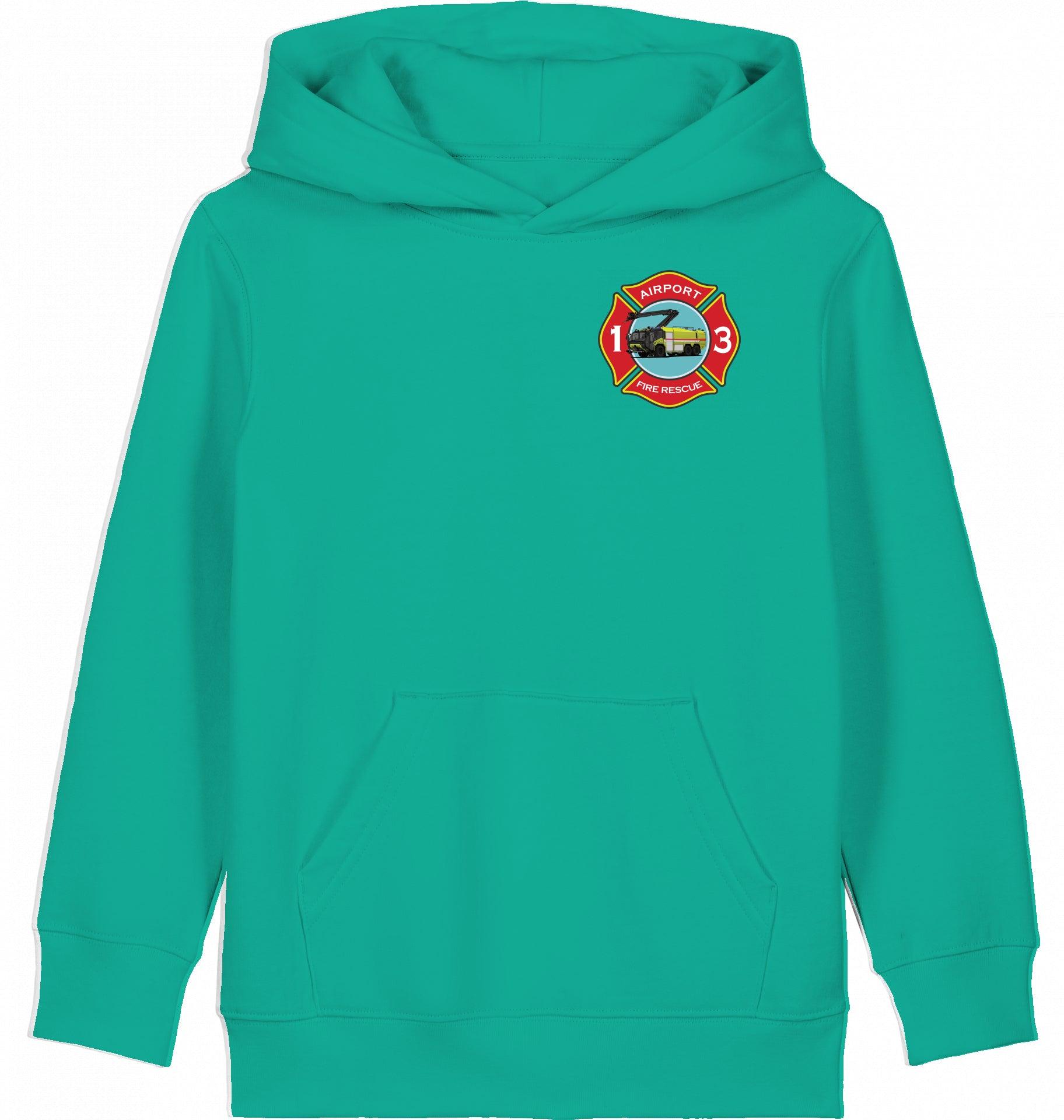 Aviation Kids Hoodie "Airport Rescue Fire Fighting ARFF - Crash Crew" für Piloten, Crews, Kinder & Planespotter made by SUPERSONIC aero 4U