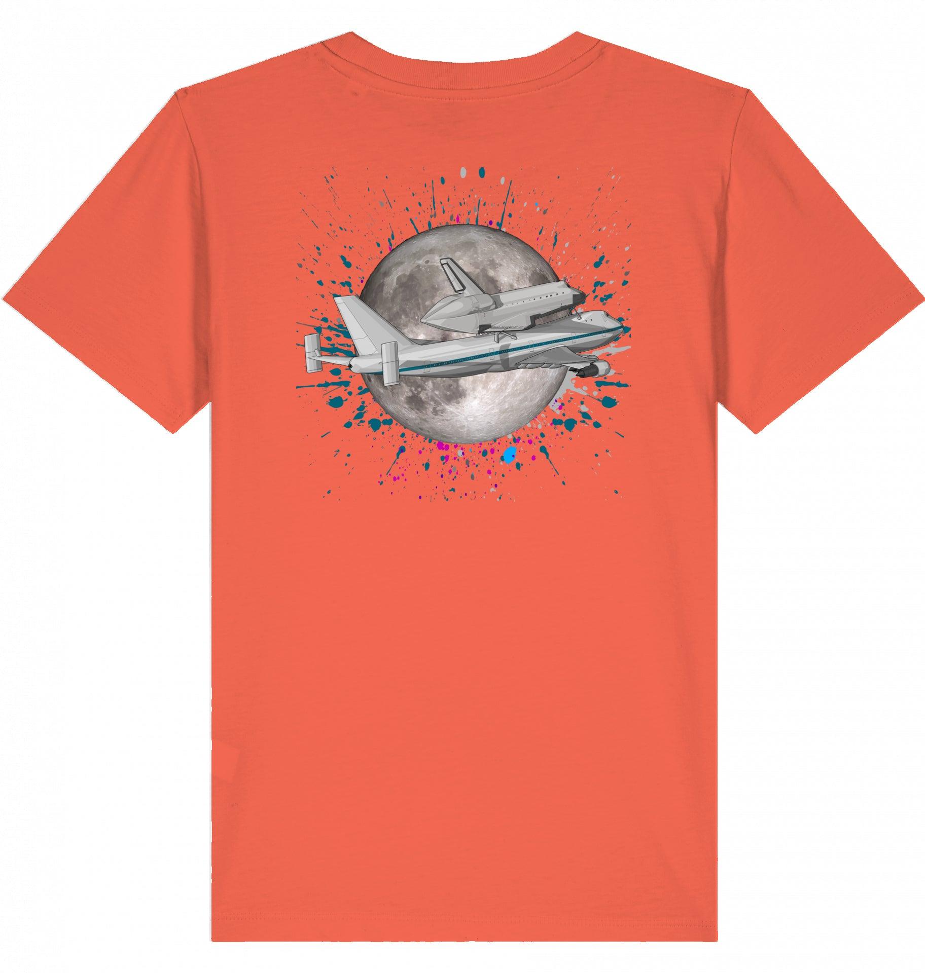 Aviation Kids Aviation T-Shirt Boeing 747 NASA Space Shuttle Transporter 2.0 Fiesta für Piloten, Crews, Kinder & Planespotter made by SUPERSONIC aero 4U