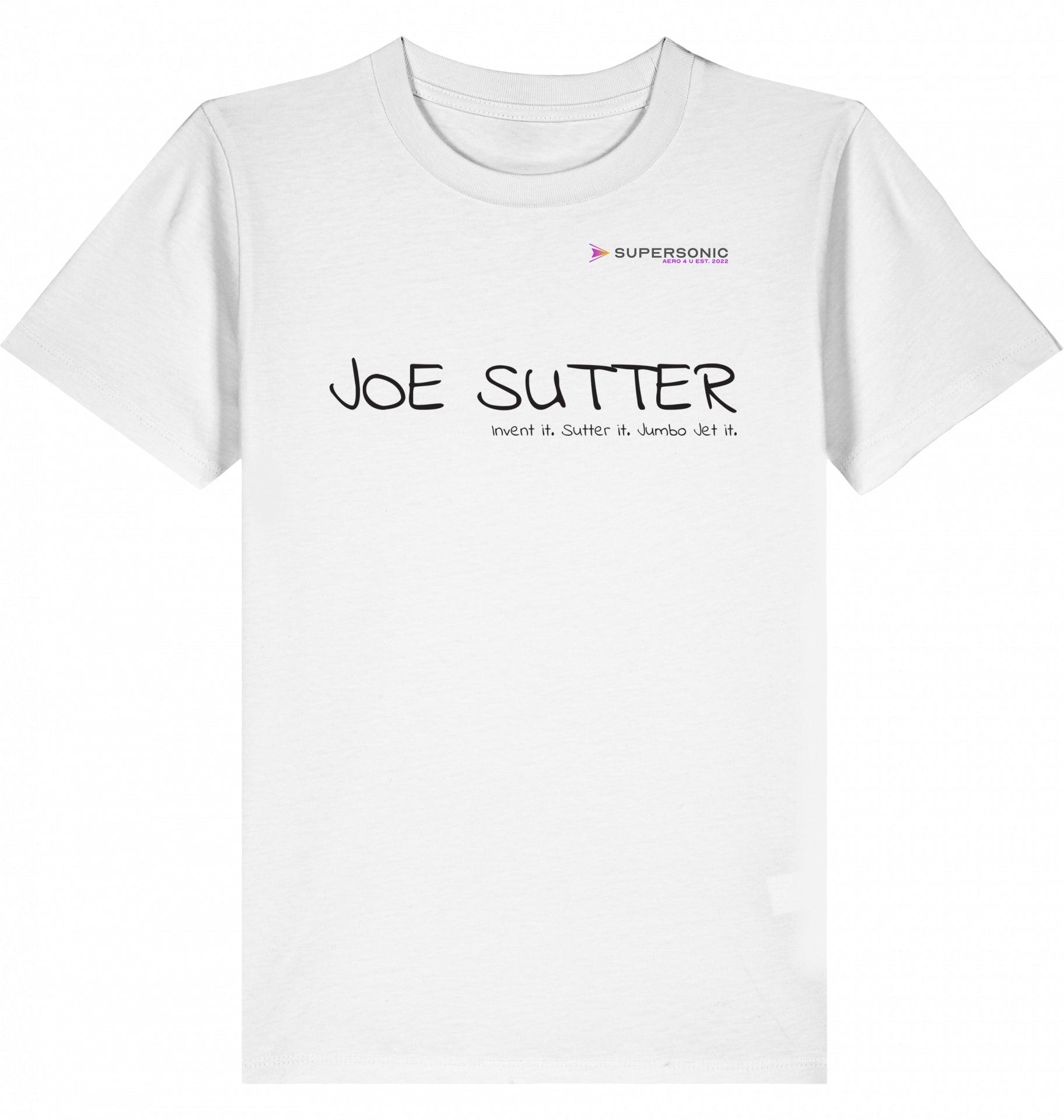 Aviation Kids Aviation T-Shirt Boeing 747 Jumbo Jet, Joe Sutter 2.0 White für Piloten, Crews, Kinder & Planespotter made by SUPERSONIC aero 4U