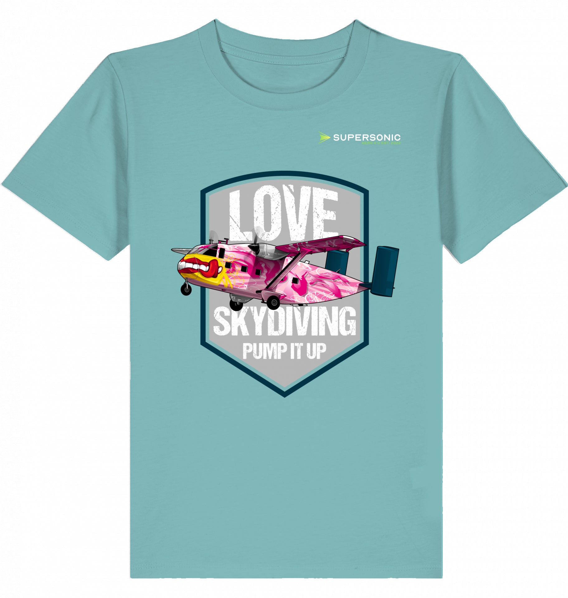 Kids Aviation Tshirt Short SC-7 Skyvan Sky Diving, Kinder Tshirt Short SC-7 Skyvan, Skydiving Tshirt Kinder