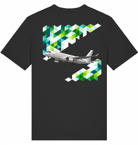 Aviation Flugzeug T-Shirt "Airbus A220 Lovers" für Flight & Cabin Crews Black für Piloten, Crews, Kinder & Planespotter made by SUPERSONIC aero 4U