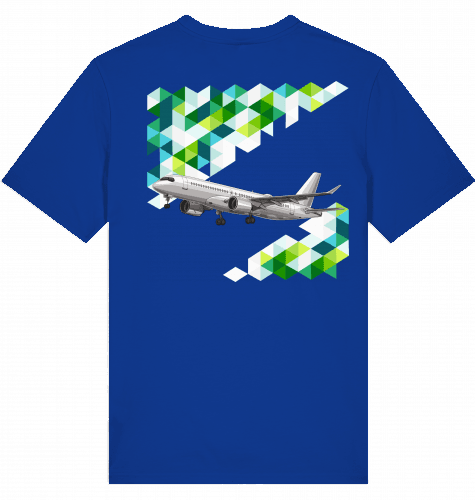 Aviation Flugzeug T-Shirt "Airbus A220 Lovers" für Flight & Cabin Crews Worker Blue für Piloten, Crews, Kinder & Planespotter made by SUPERSONIC aero 4U