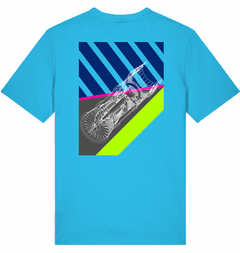 Aviation Flugzeug T-Shirt "Aircraft Engine" Aircraft Mechanic Shirt Aqua Blue für Piloten, Crews, Kinder & Planespotter made by SUPERSONIC aero 4U