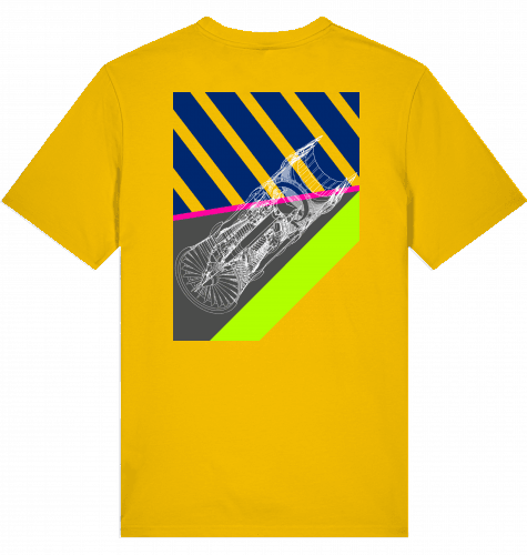 Aviation Flugzeug T-Shirt "Aircraft Engine" Aircraft Mechanic Shirt Spectra Yellow für Piloten, Crews, Kinder & Planespotter made by SUPERSONIC aero 4U