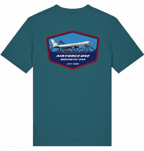 Aviation Flugzeug T-Shirt "Boeing Airforce One B747 jumbojet" Pilot Shirt Stargazer für Piloten, Crews, Kinder & Planespotter made by SUPERSONIC aero 4U