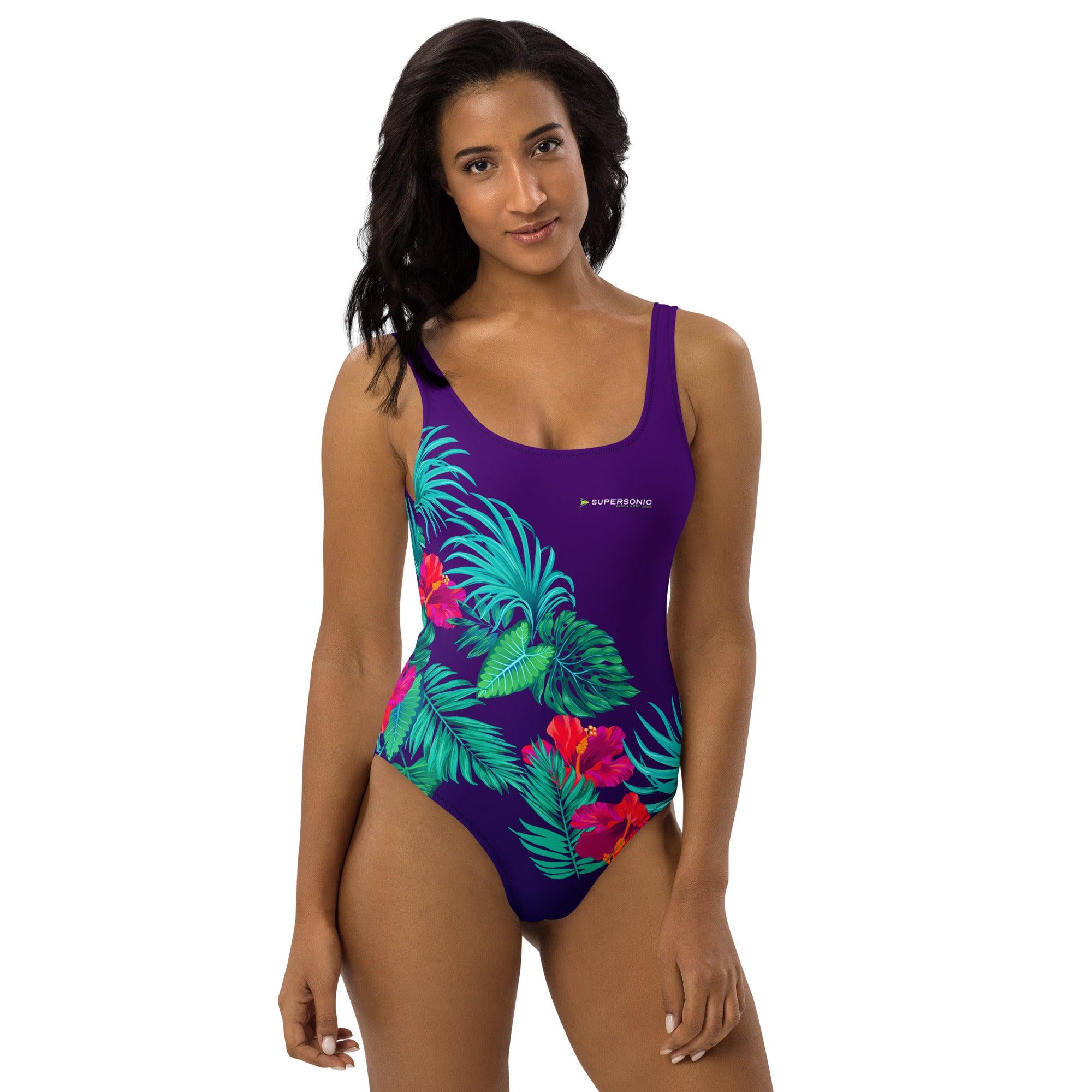 Aviation Einteiliger Badeanzug - Hawaii Flowers für Piloten, Crews, Kinder & Planespotter made by SUPERSONIC aero 4U