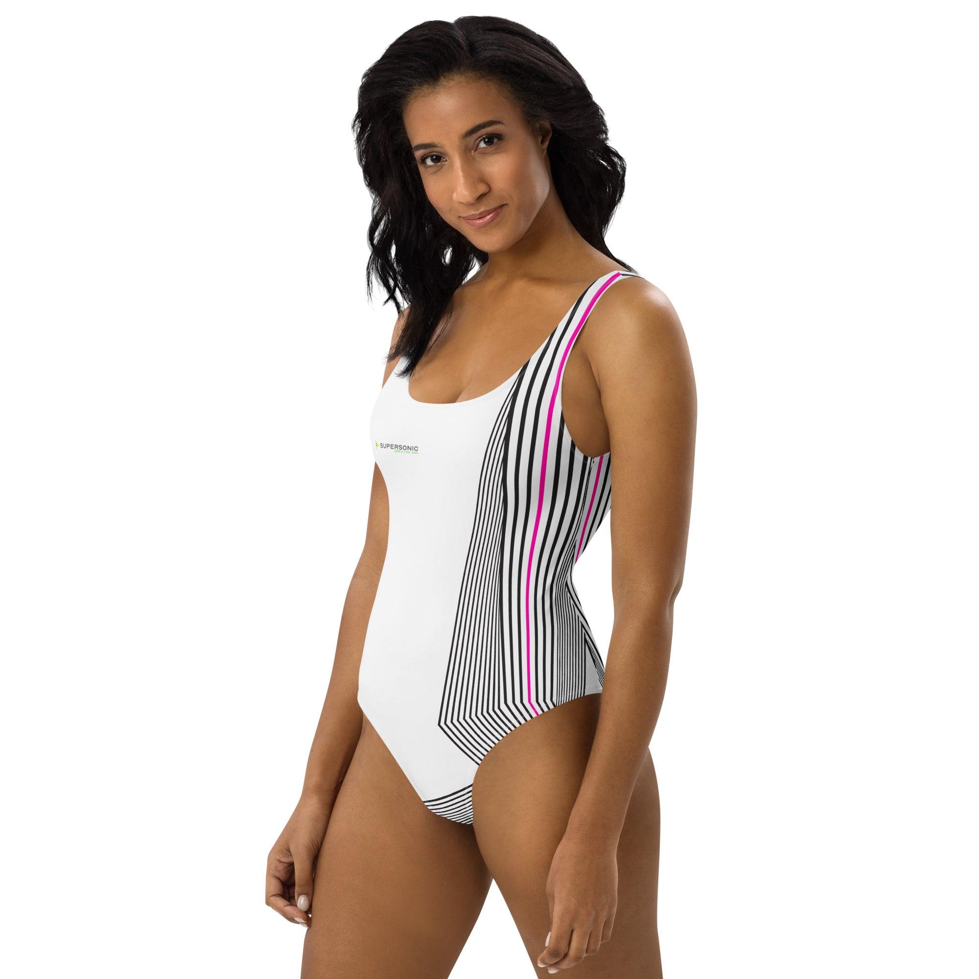 Aviation Einteiliger Badeanzug - Stripes für Piloten, Crews, Kinder & Planespotter made by SUPERSONIC aero 4U