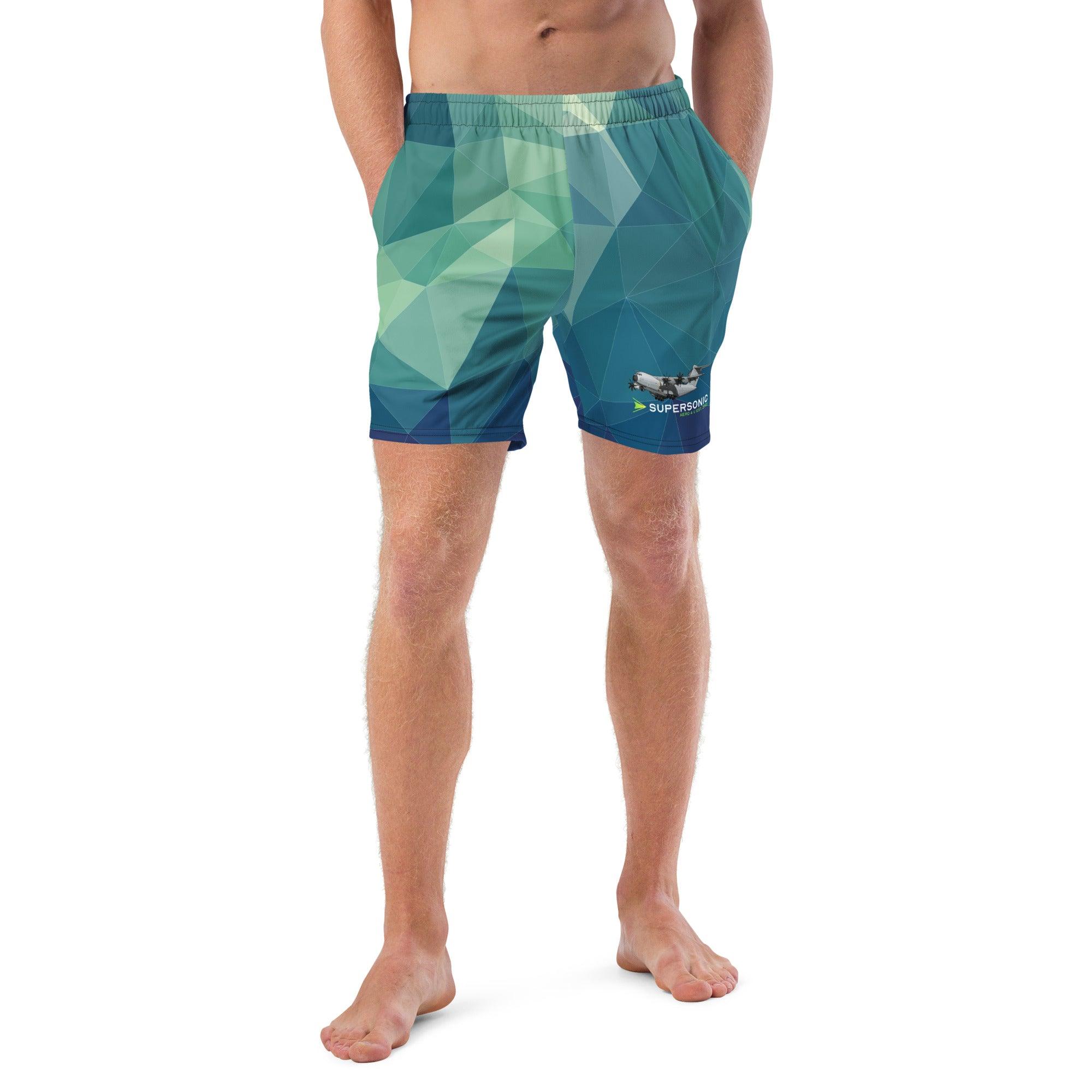 Aviation Badeshorts "Airbus A400M Military Transporter" für Piloten, Crews, Kinder & Planespotter made by SUPERSONIC aero 4U