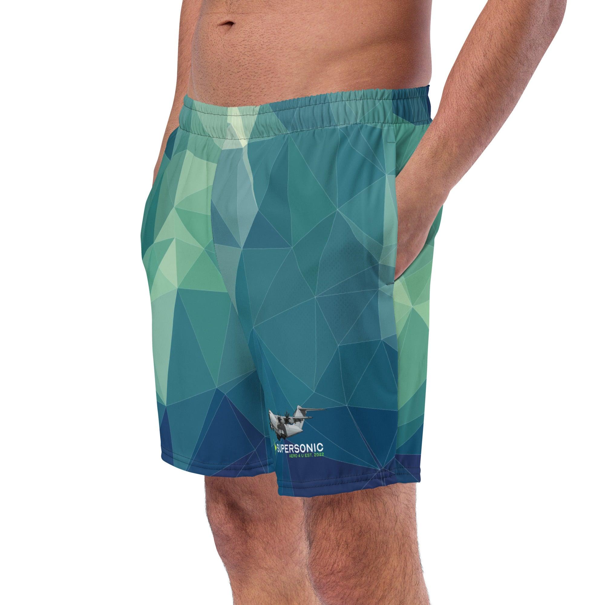 Aviation Badeshorts "Airbus A400M Military Transporter" für Piloten, Crews, Kinder & Planespotter made by SUPERSONIC aero 4U