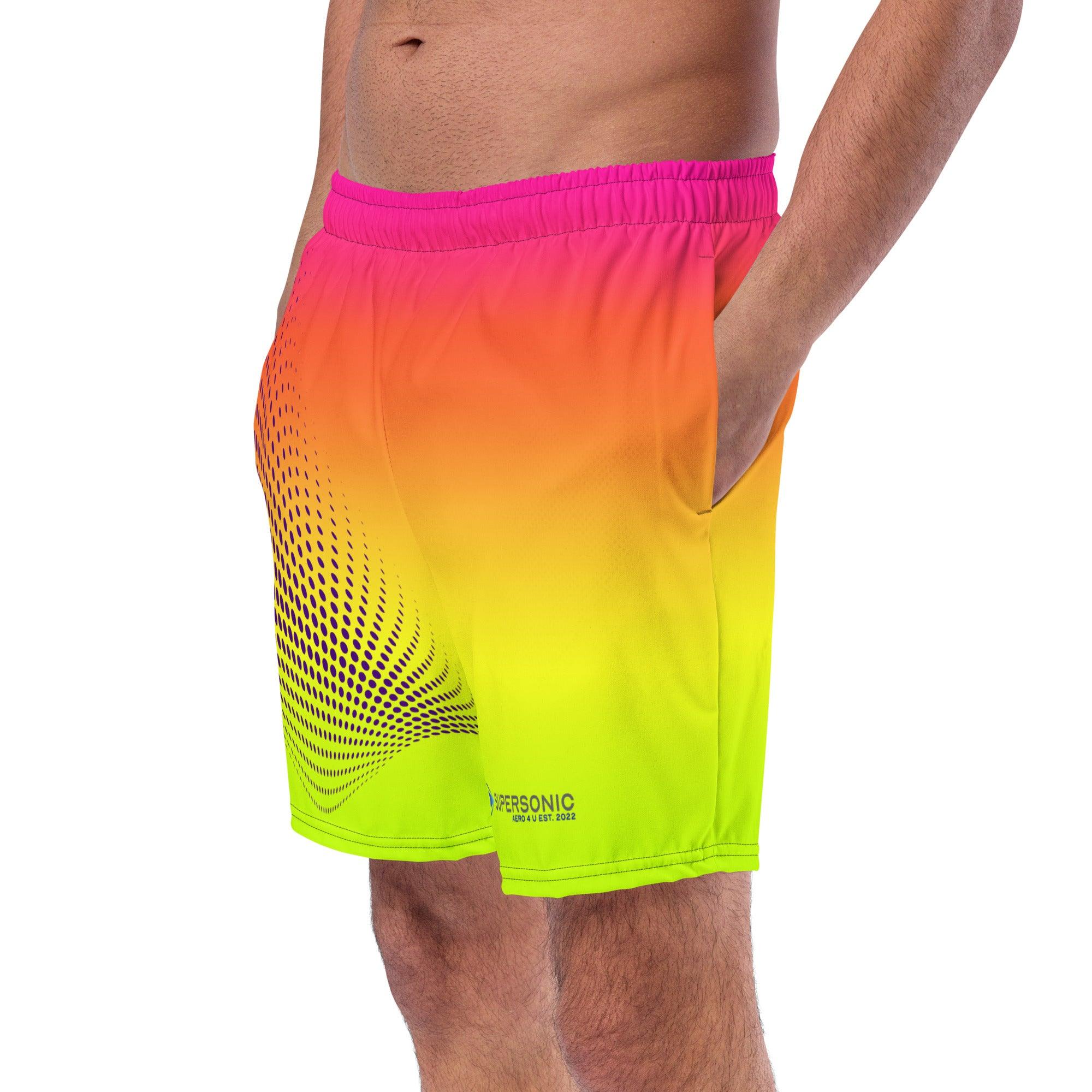 Aviation Badeshorts "Dots" neon für Piloten, Crews, Kinder & Planespotter made by SUPERSONIC aero 4U