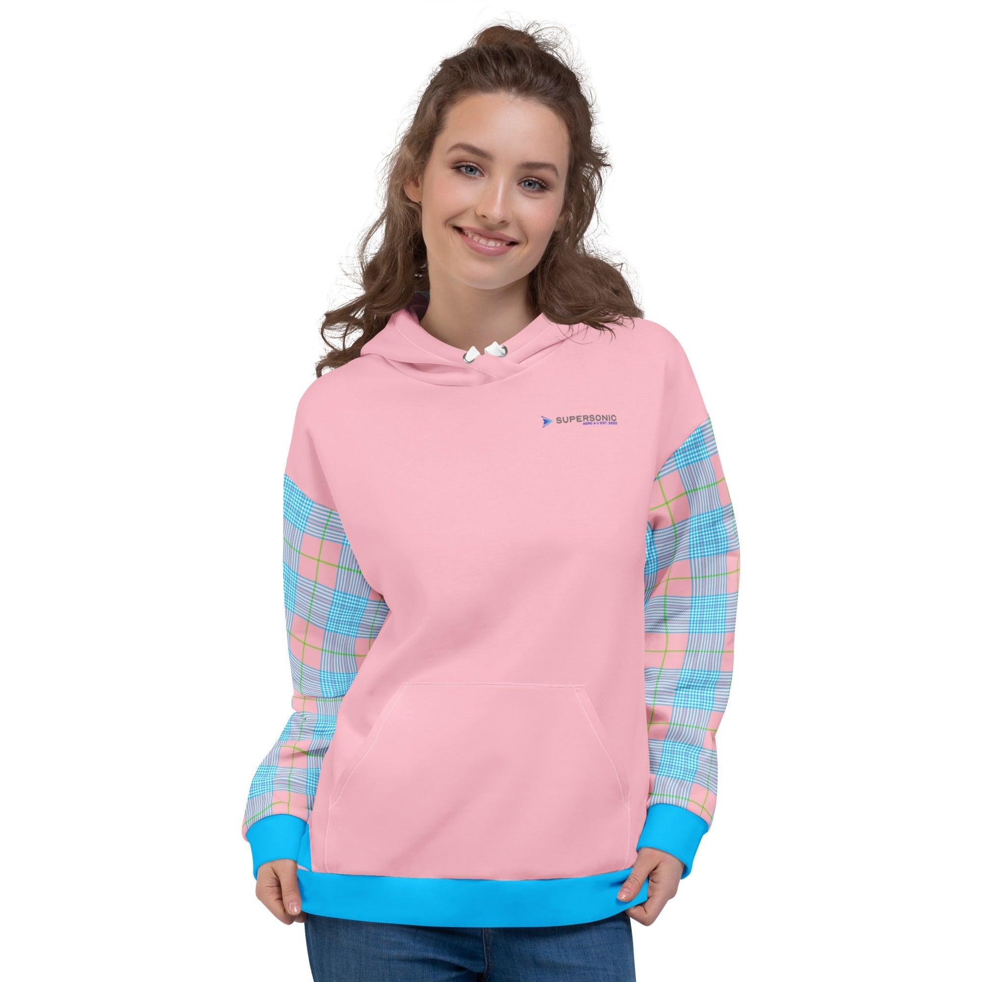 Aviation Summer Aviation Hoodie - Sportkaro pink 6XL für Piloten, Crews, Kinder & Planespotter made by SUPERSONIC aero 4U