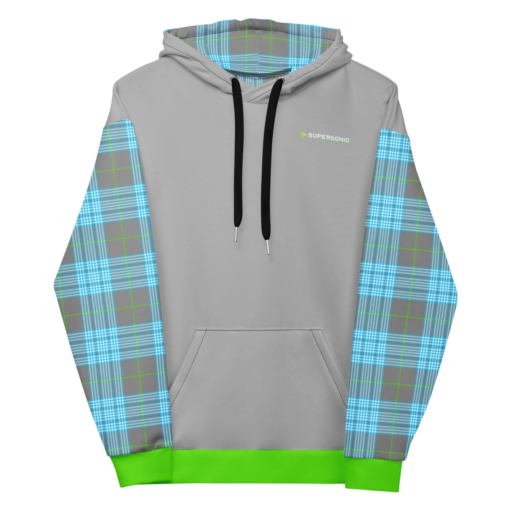 Aviation Summer Aviation Hoodie - Sportkaro - grau für Piloten, Crews, Kinder & Planespotter made by SUPERSONIC aero 4U