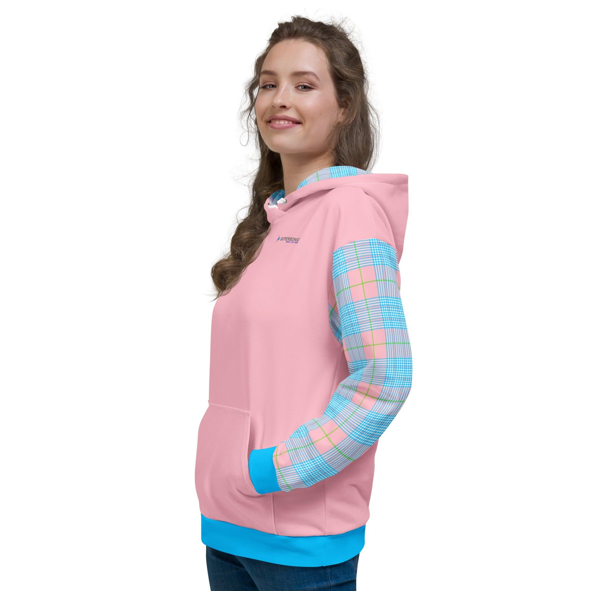 Aviation Summer Aviation Hoodie - Sportkaro pink für Piloten, Crews, Kinder & Planespotter made by SUPERSONIC aero 4U