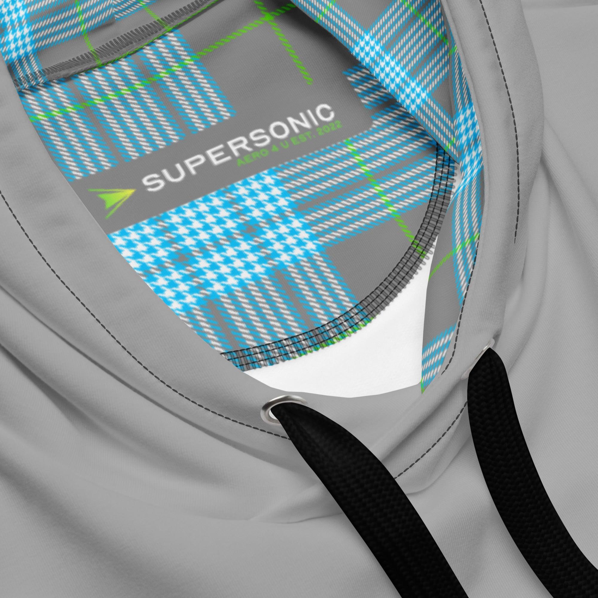 Aviation Summer Aviation Hoodie - Sportkaro - grau für Piloten, Crews, Kinder & Planespotter made by SUPERSONIC aero 4U